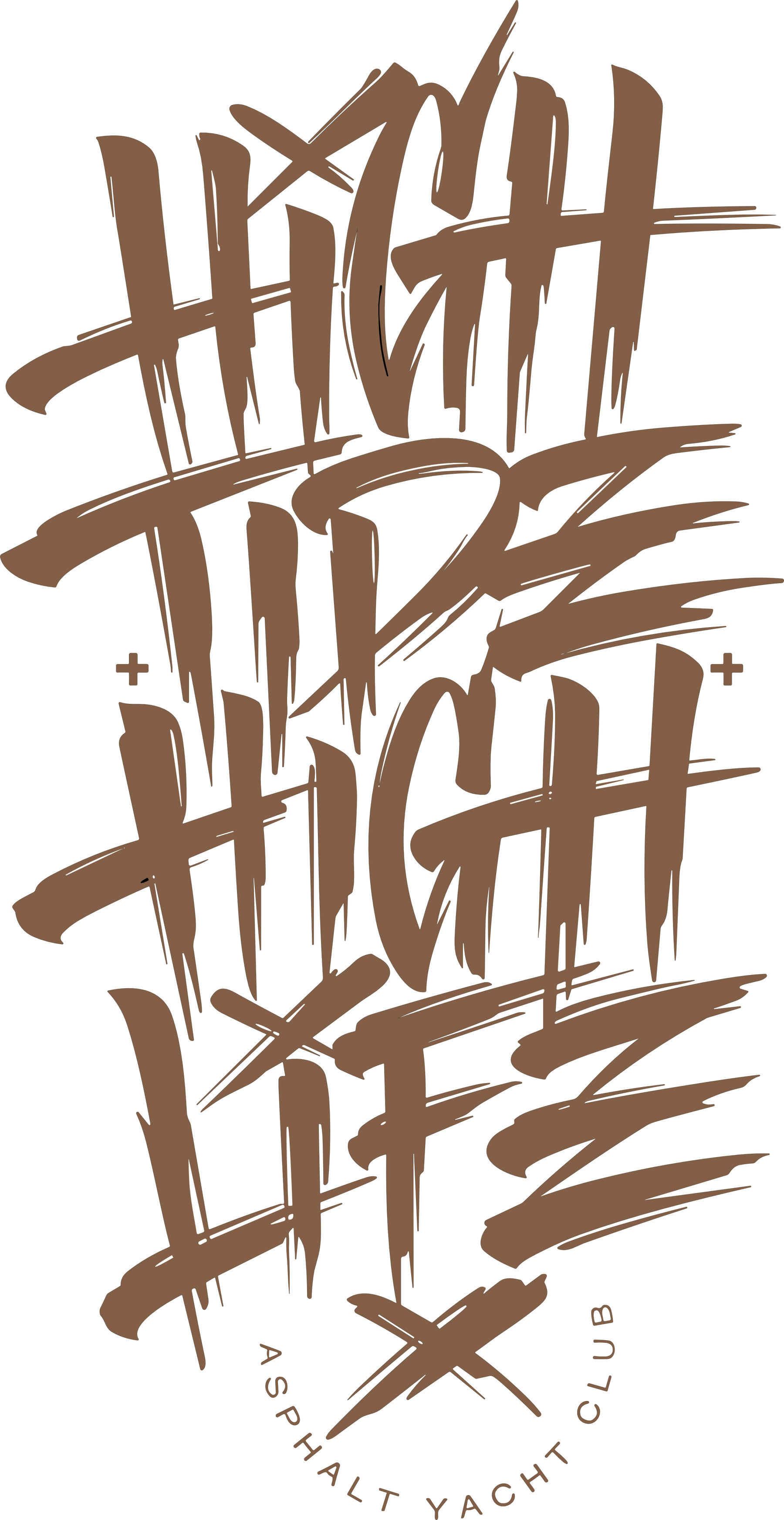 Camiseta Oversized Drop Typography High Life Hevor