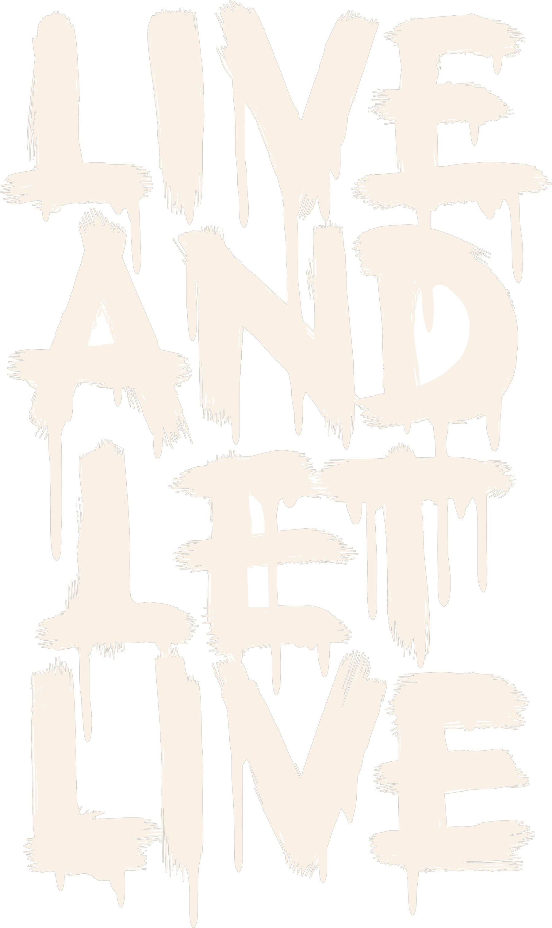 Camiseta Oversized Drop Typography Live And Let Live Hevor