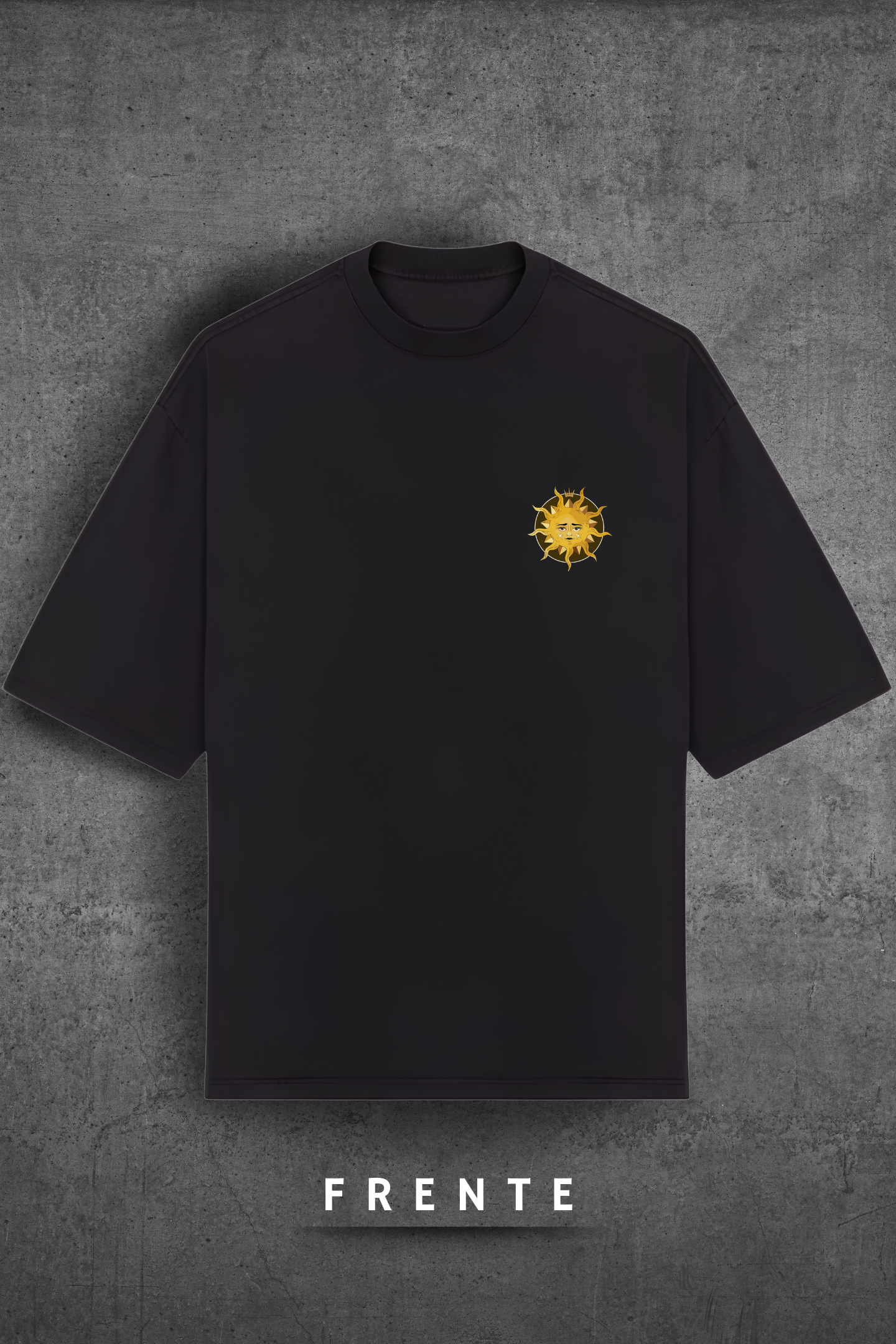 Camiseta Oversized Tshirt Hevor Exclusive Moon Sun