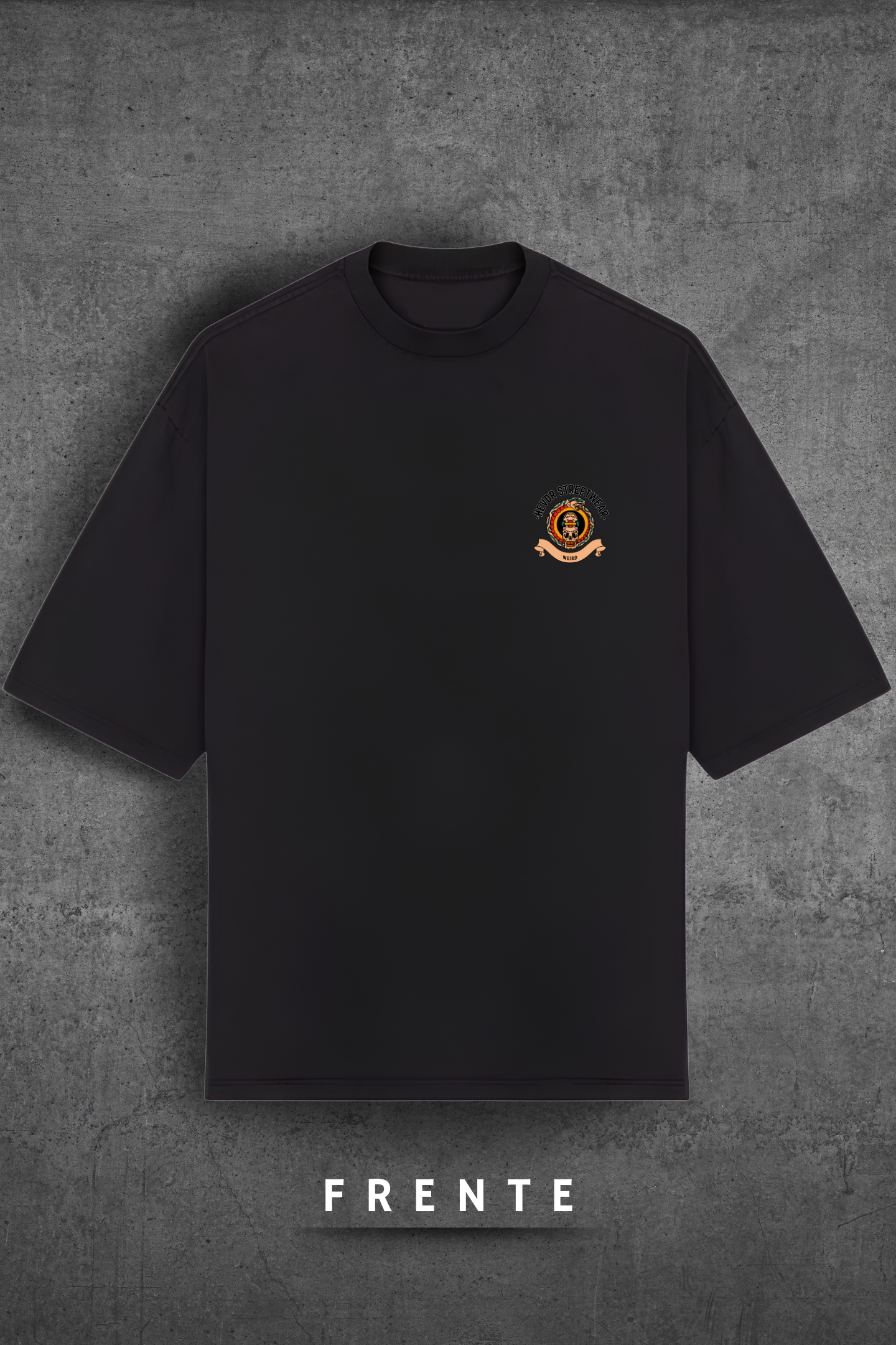 Camiseta Oversized Tshirt Hevor Tarot Nine of Pumpkins