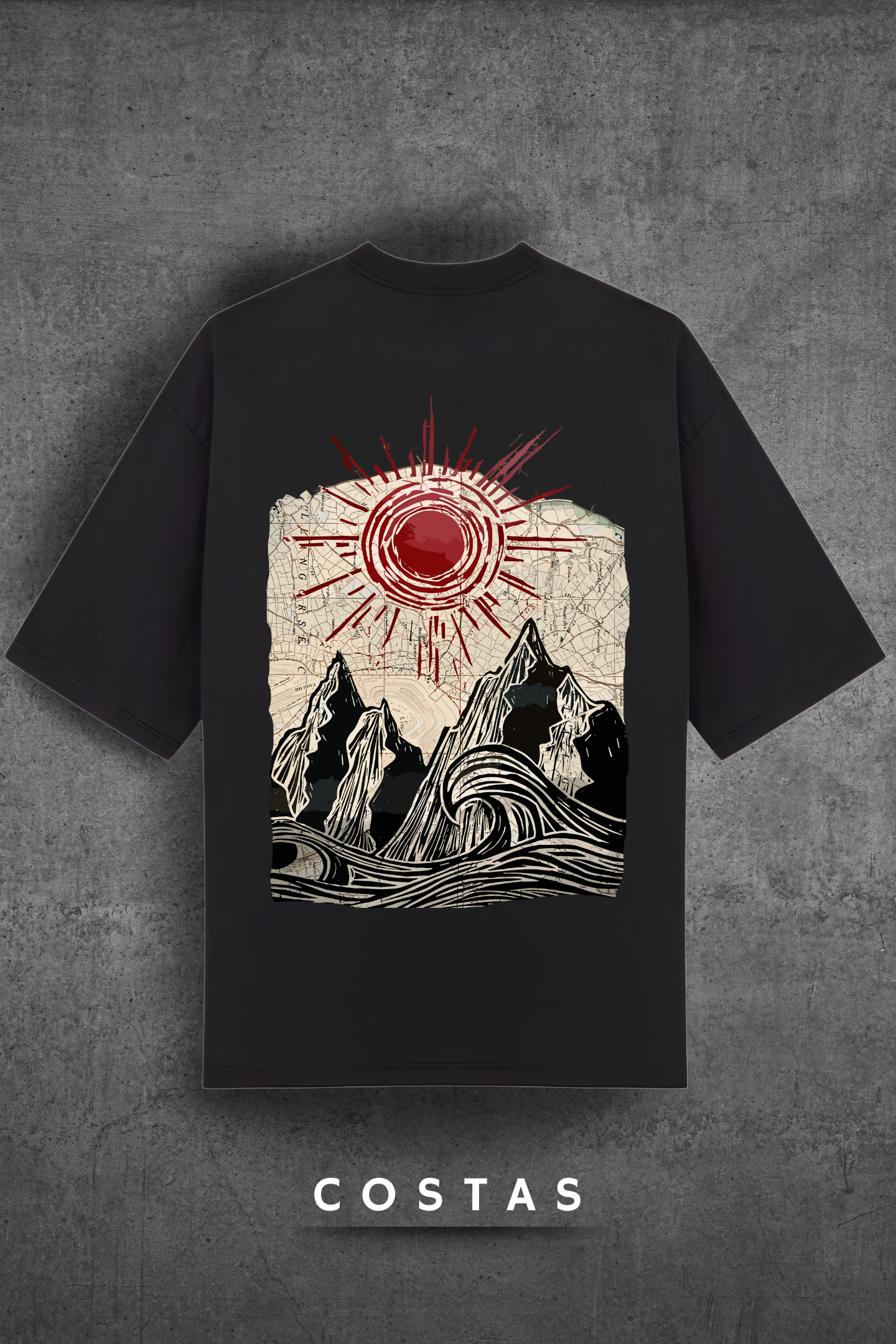 Camiseta Oversized Tshirt Hevor Exclusive Moutain