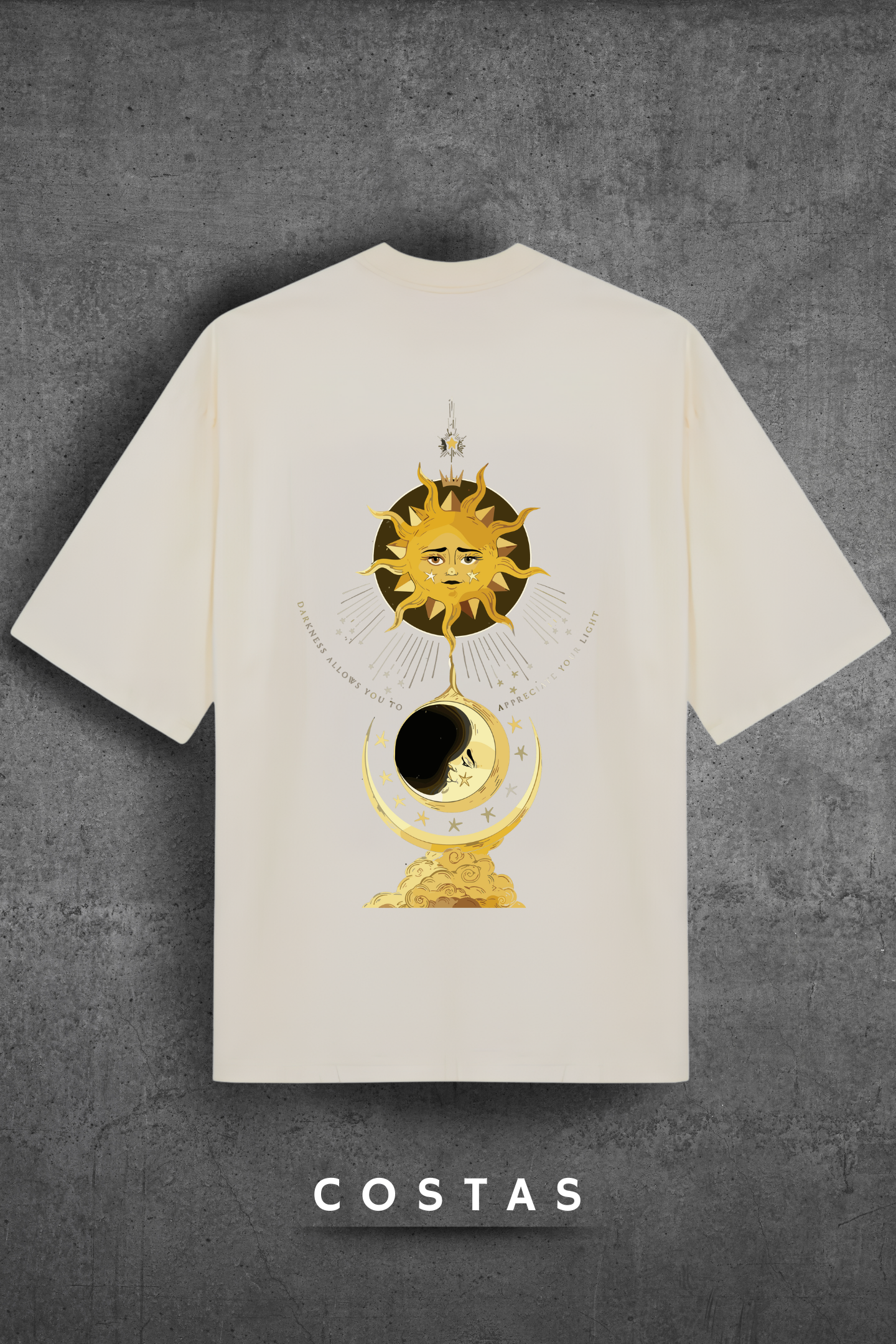 Camiseta Oversized Tshirt Hevor Exclusive Moon Sun