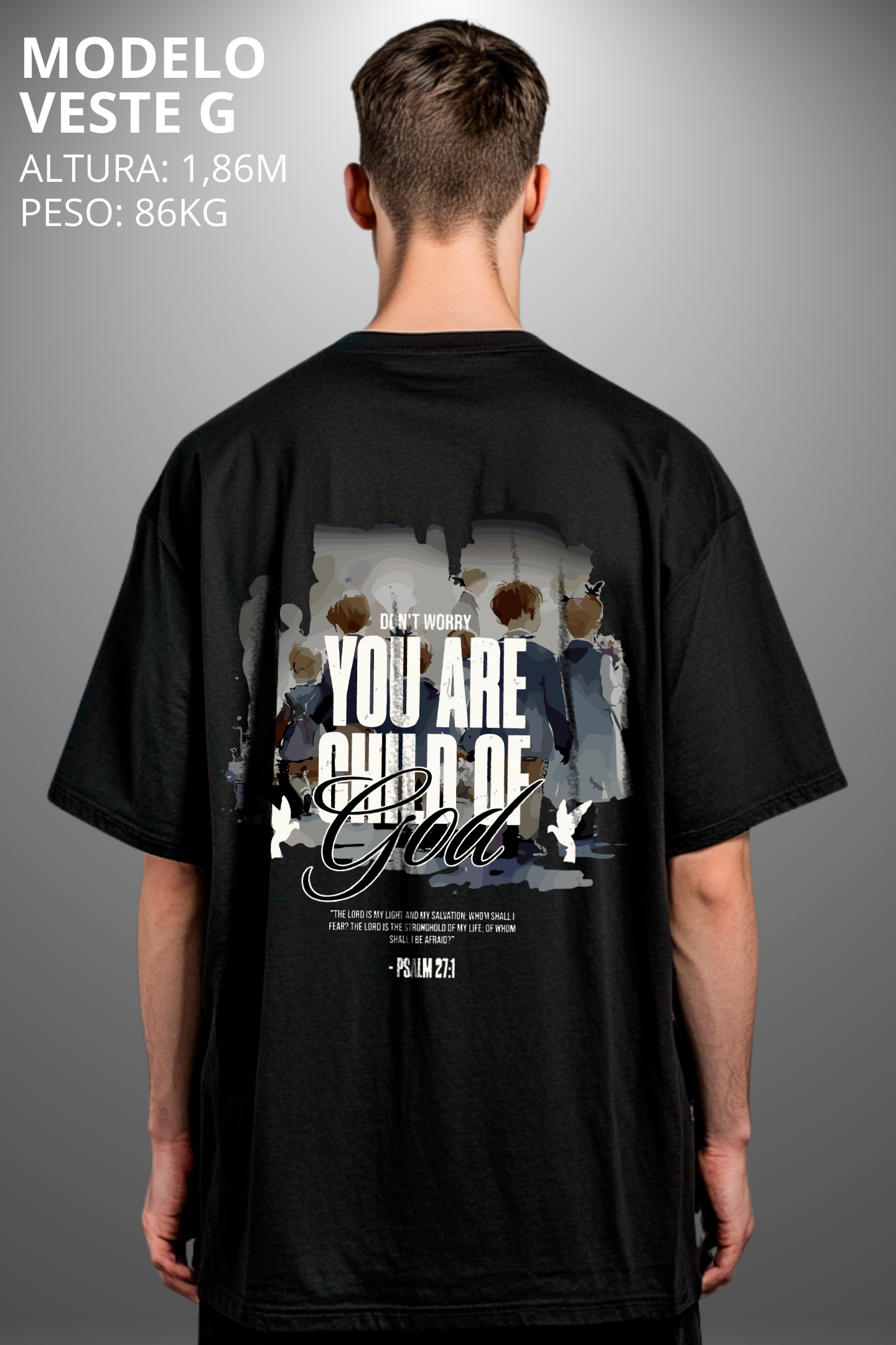 Camiseta Oversized Drop Typography You Are Child Hevor
