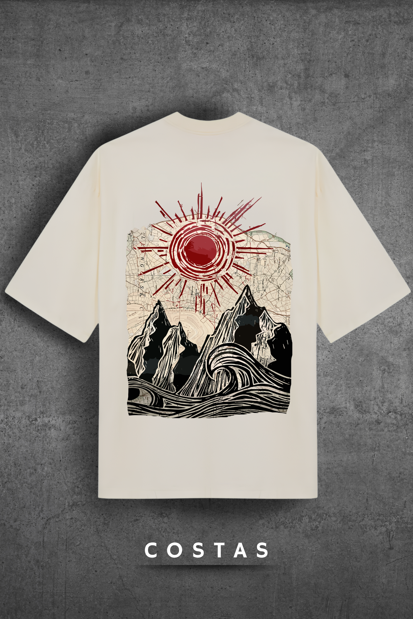 Camiseta Oversized Tshirt Hevor Exclusive Moutain