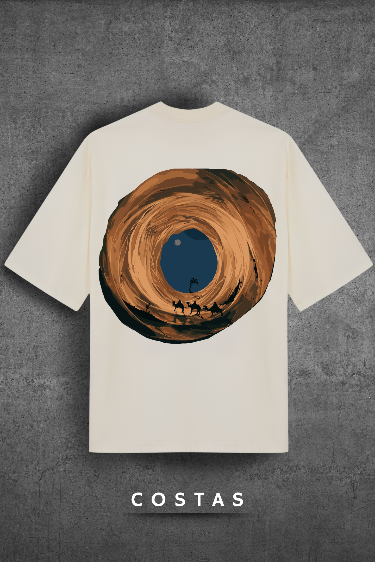 Camiseta Oversized Tshirt Hevor Exclusive Desert