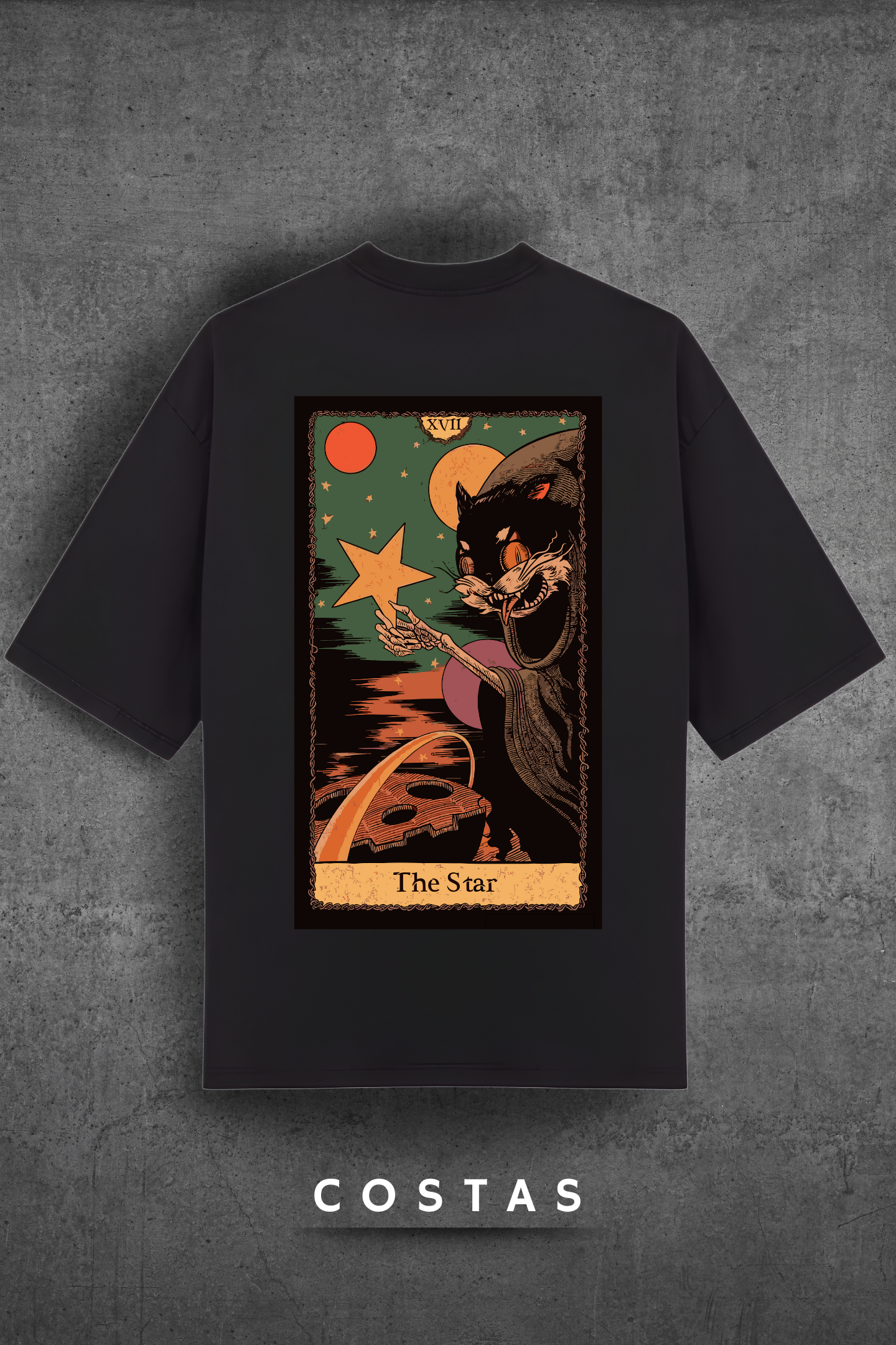 Camiseta Oversized Tshirt Hevor Tarot The Star