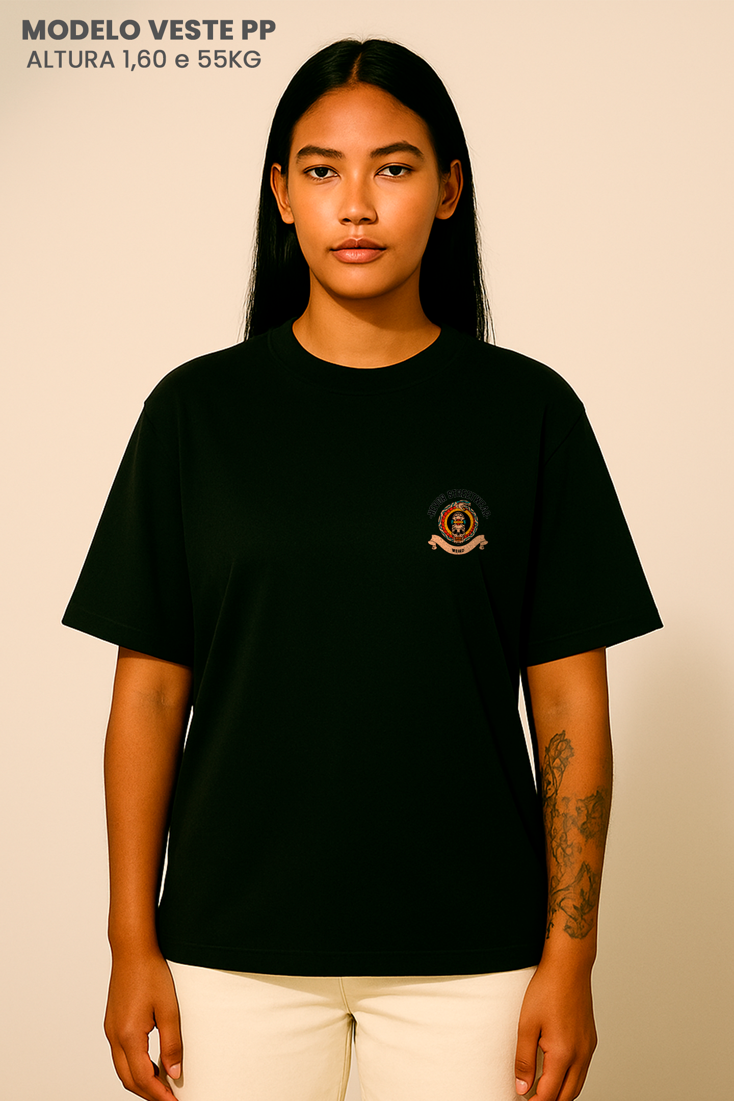 Camiseta Oversized Tshirt Hevor Tarot Tik Tak