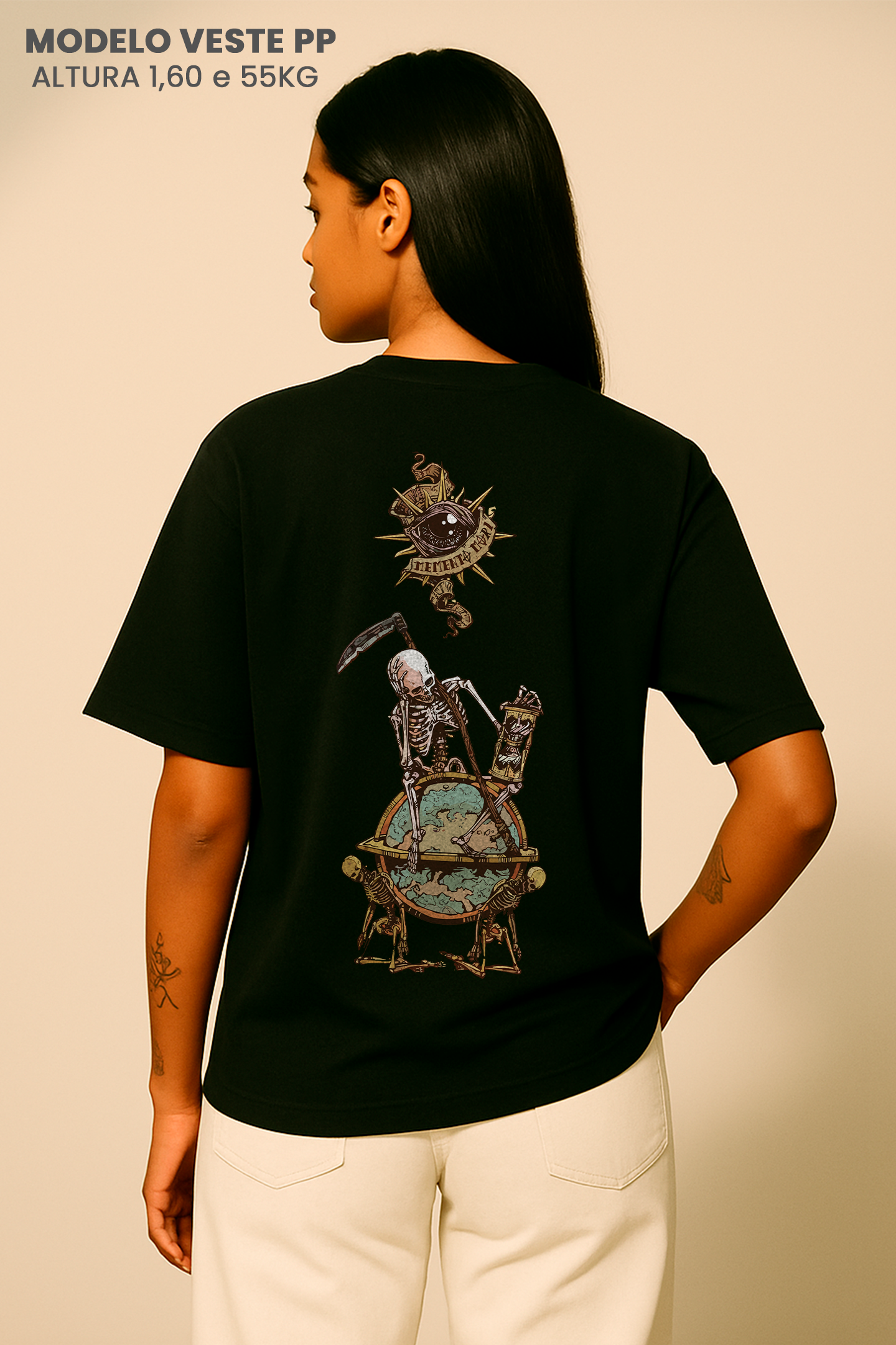 Camiseta Oversized Tshirt Hevor Tarot Tik Tak