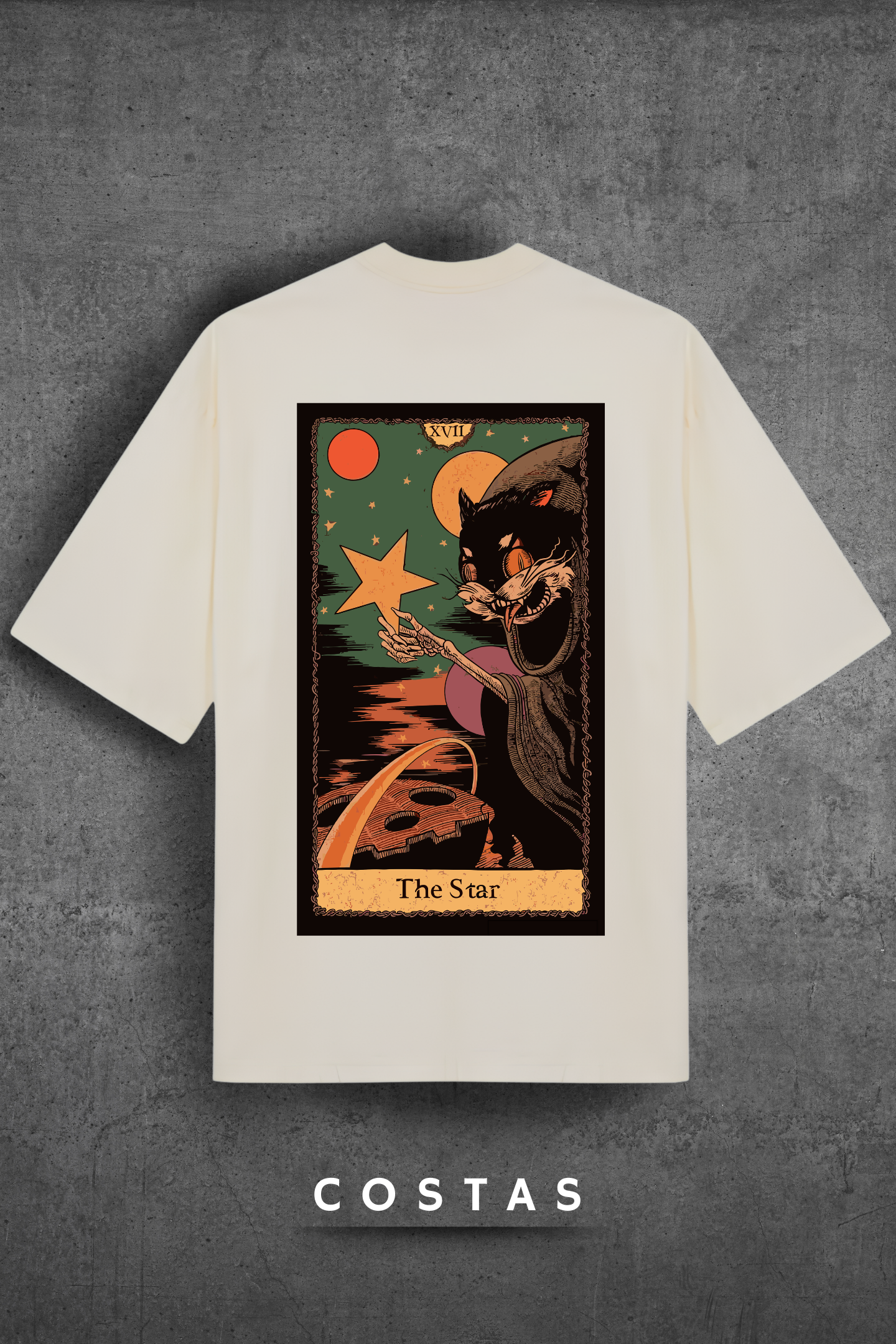 Camiseta Oversized Tshirt Hevor Tarot The Star