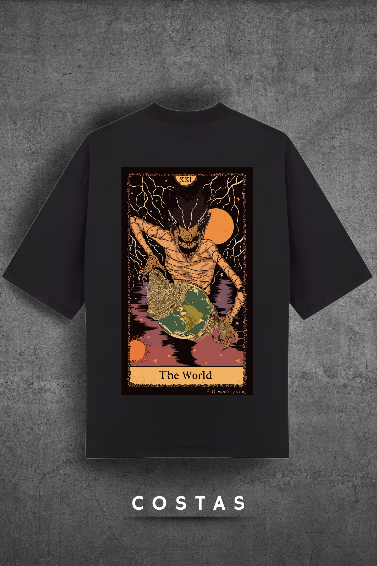 Camiseta Oversized Tshirt Hevor Tarot The World