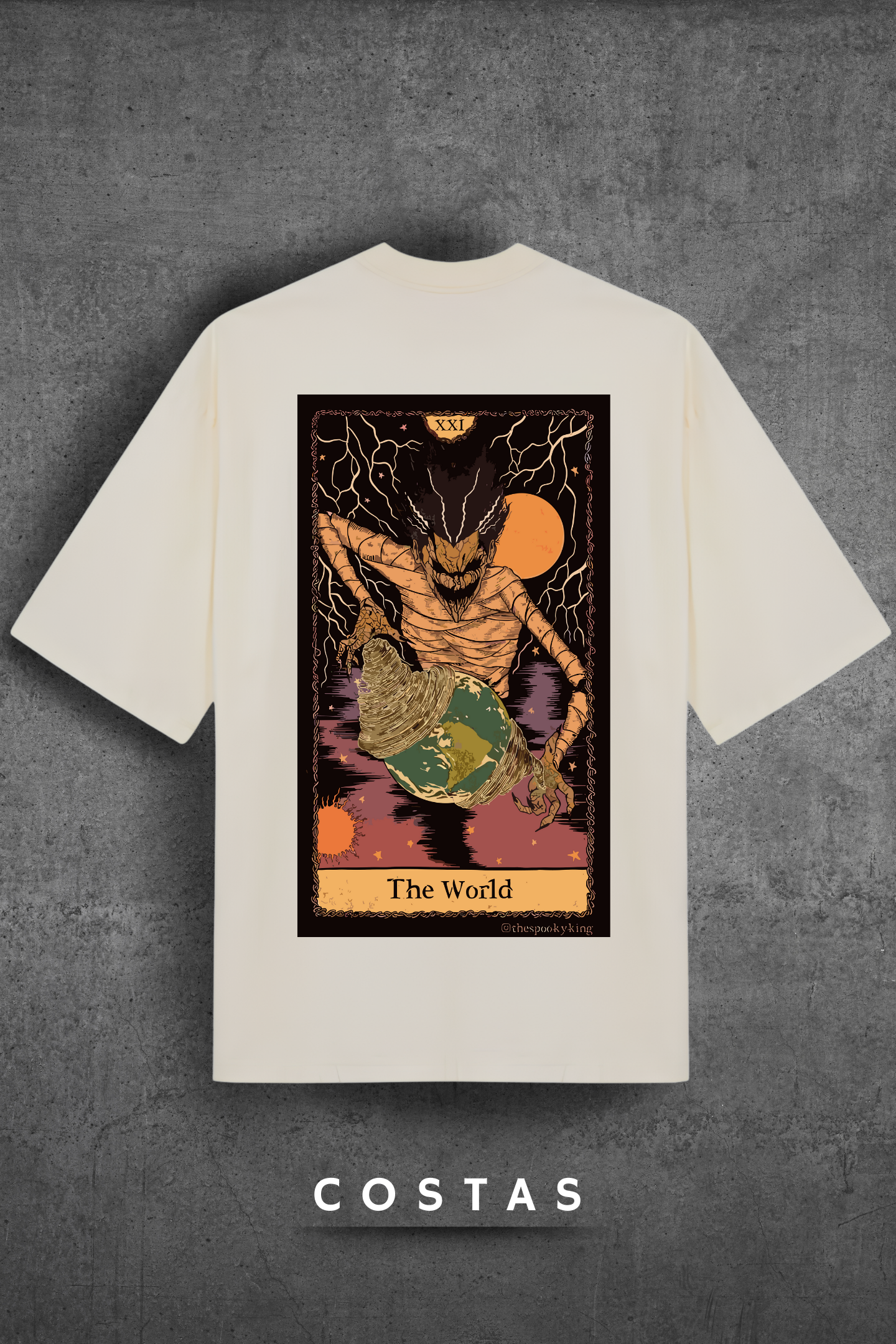 Camiseta Oversized Tshirt Hevor Tarot The World