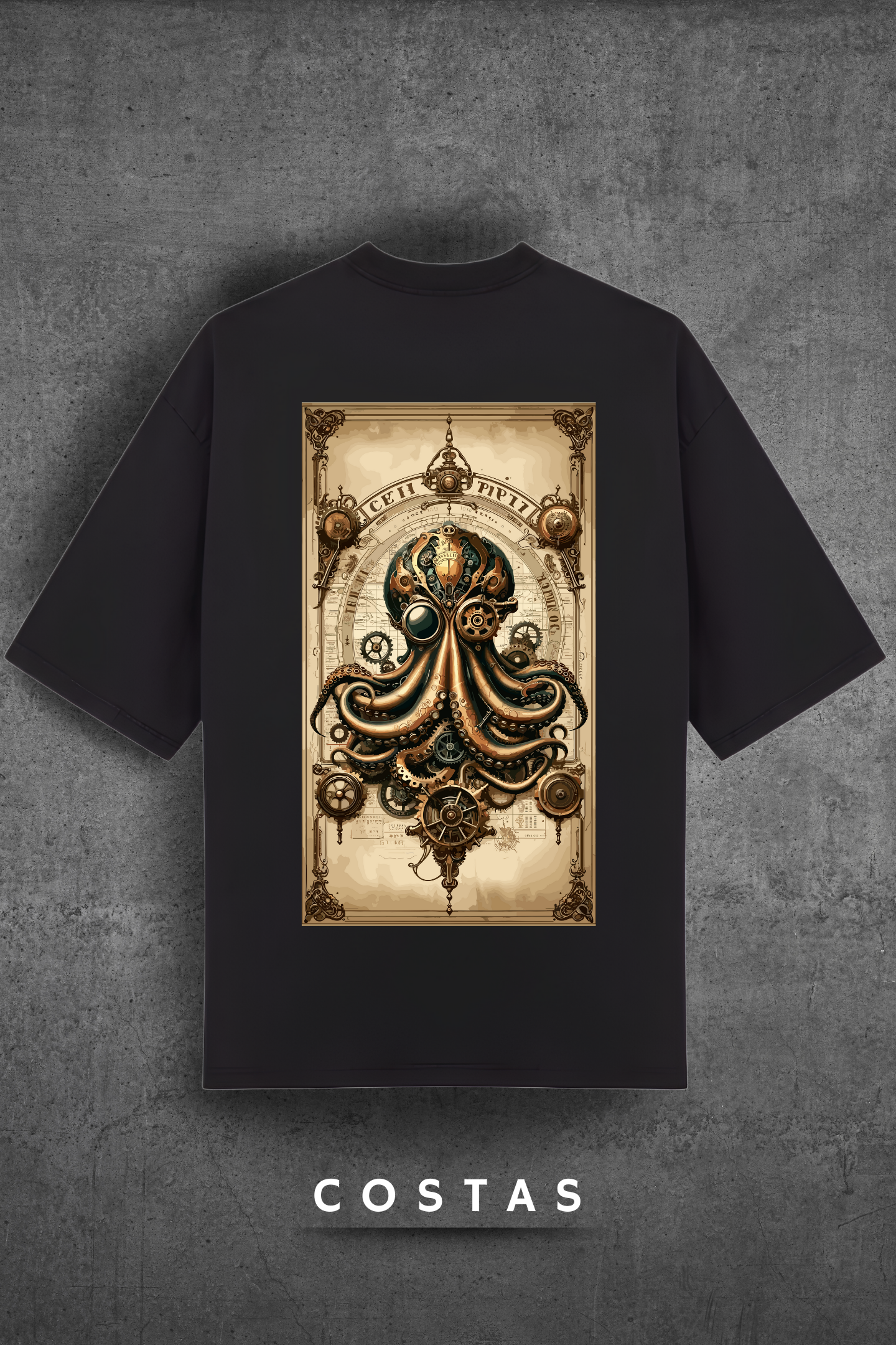 Camiseta Oversized Tshirt Hevor Tarot Kraquen