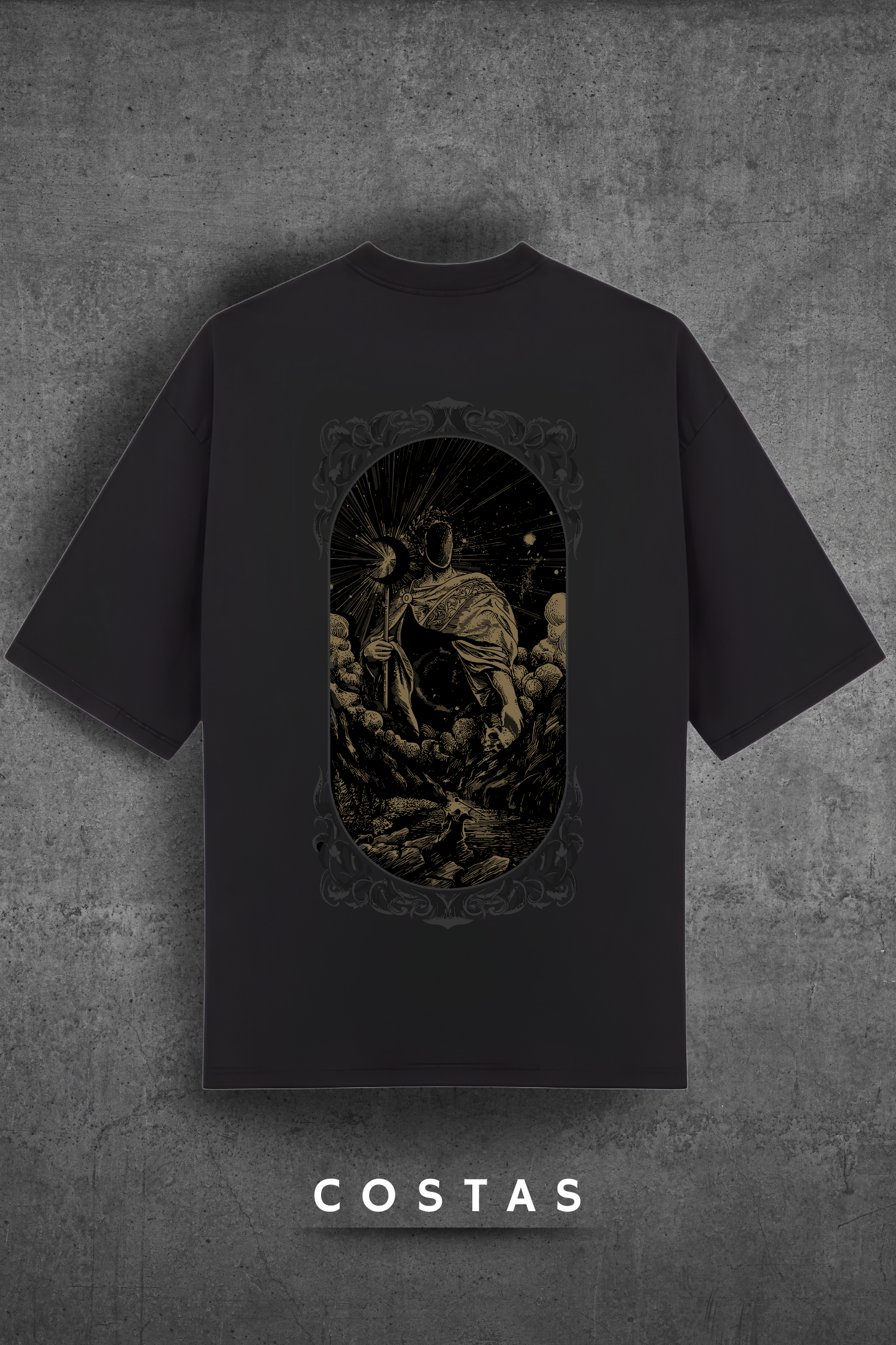 Camiseta Oversized Tshirt Hevor Tarot Final Universe