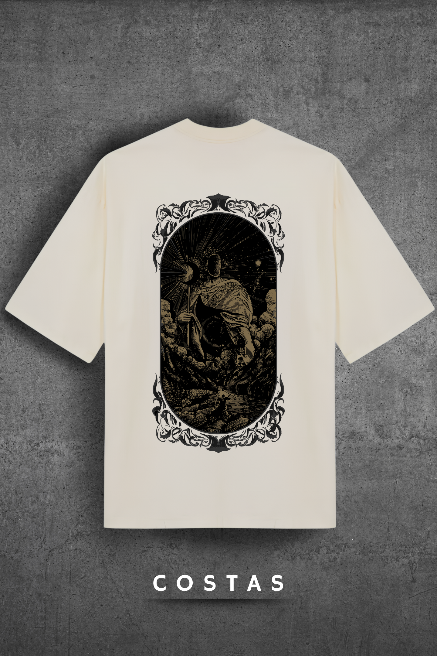 Camiseta Oversized Tshirt Hevor Tarot Final Universe