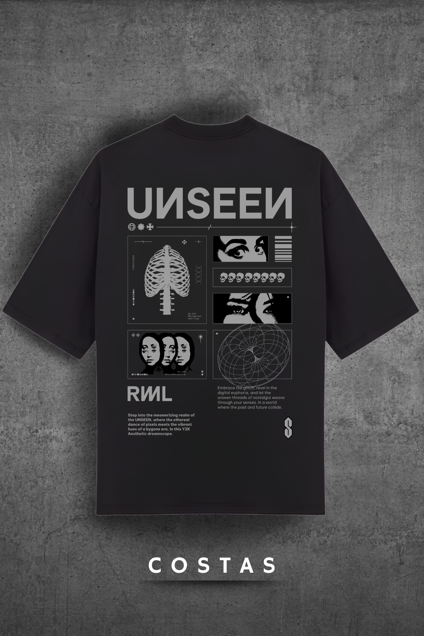 Camiseta Oversized Tarot Unseen Hevor