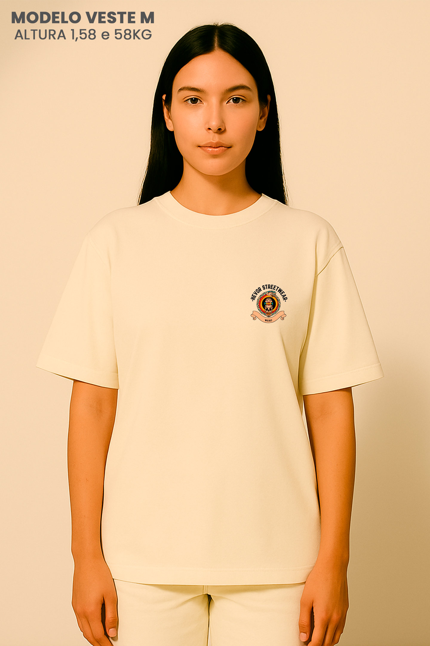 Camiseta Oversized Tshirt Hevor Tarot Tik Tak
