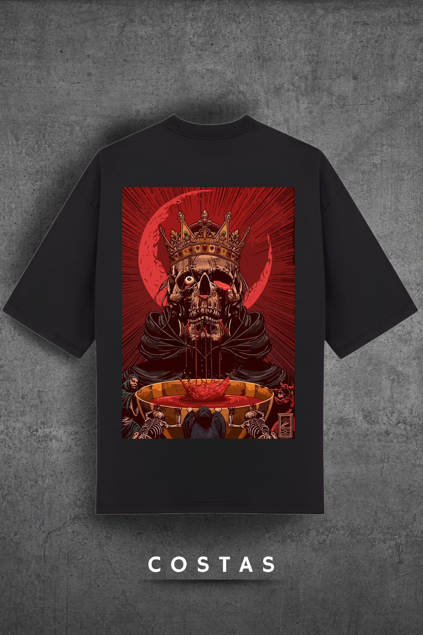 Camiseta Oversized Tshirt Hevor Tarot King