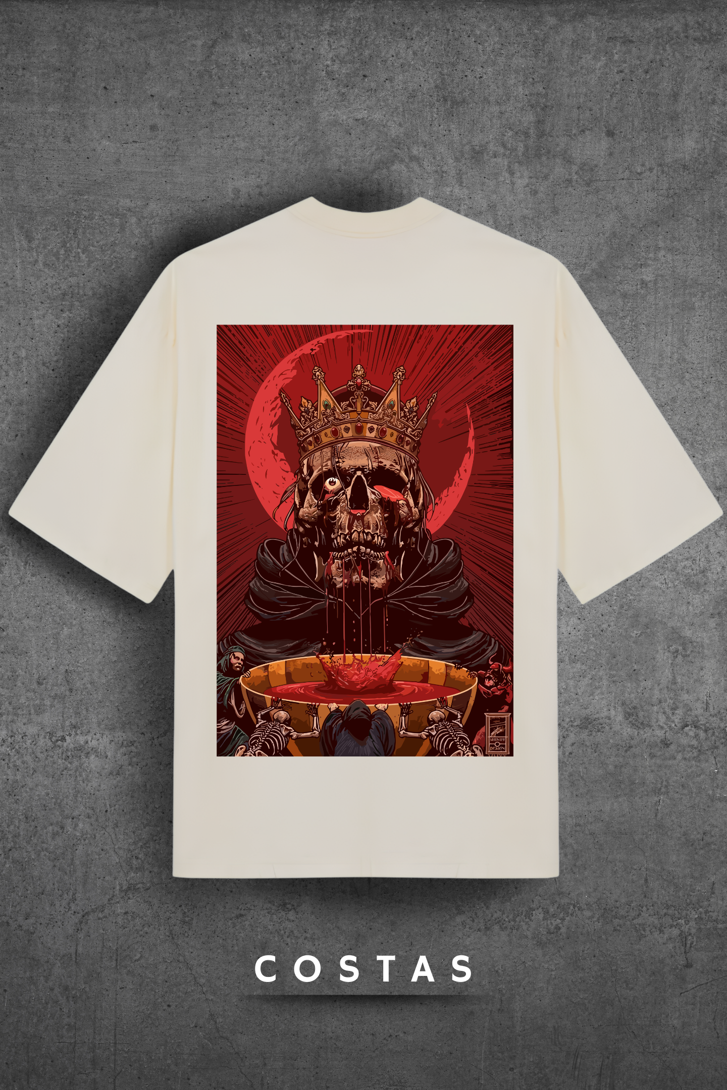 Camiseta Oversized Tshirt Hevor Tarot King