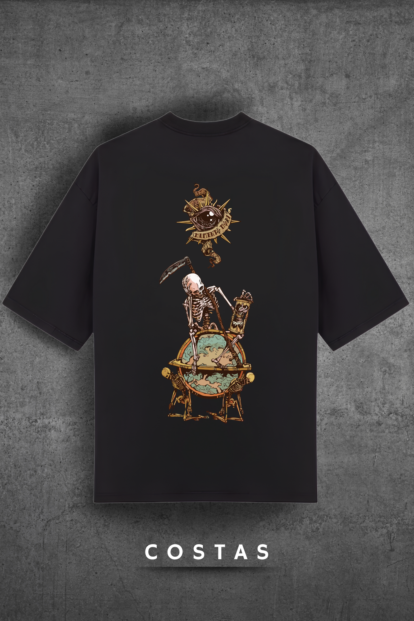 Camiseta Oversized Tshirt Hevor Tarot Tik Tak