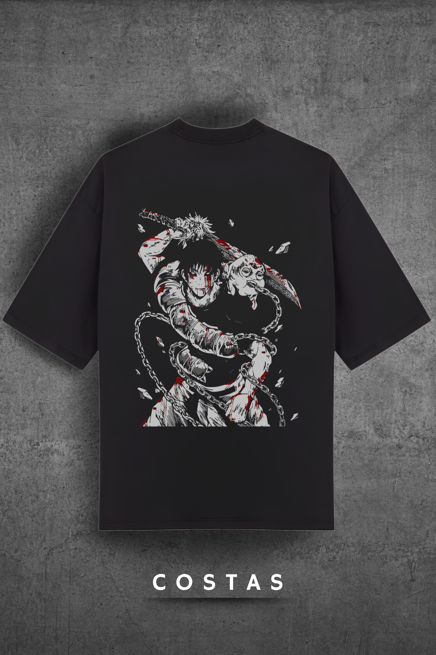 Camiseta Oversized Tshirt Hevor Fushiguro