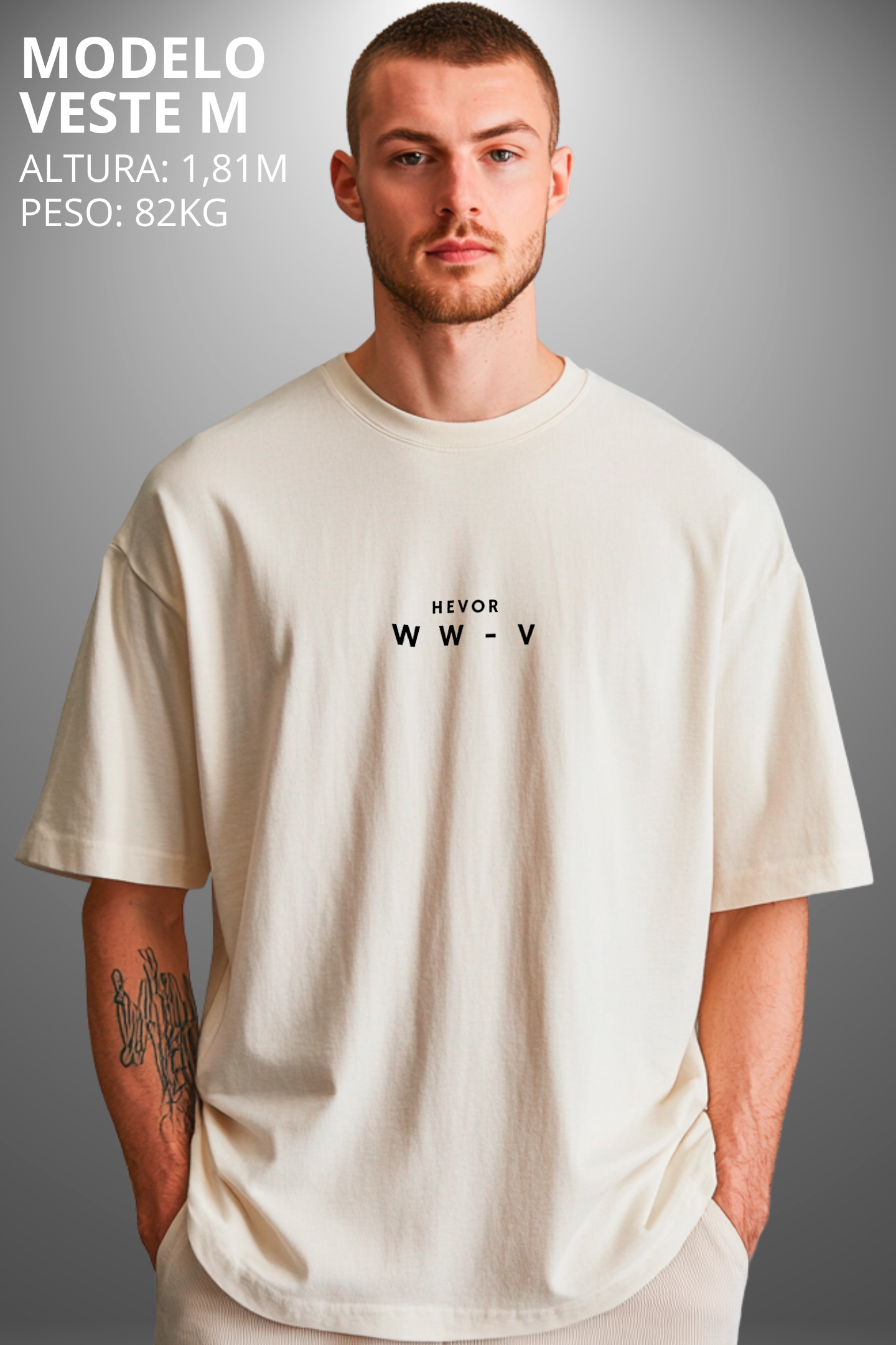 Camiseta Oversized Drop Folclore Brasileiro Lobisomem Hevor