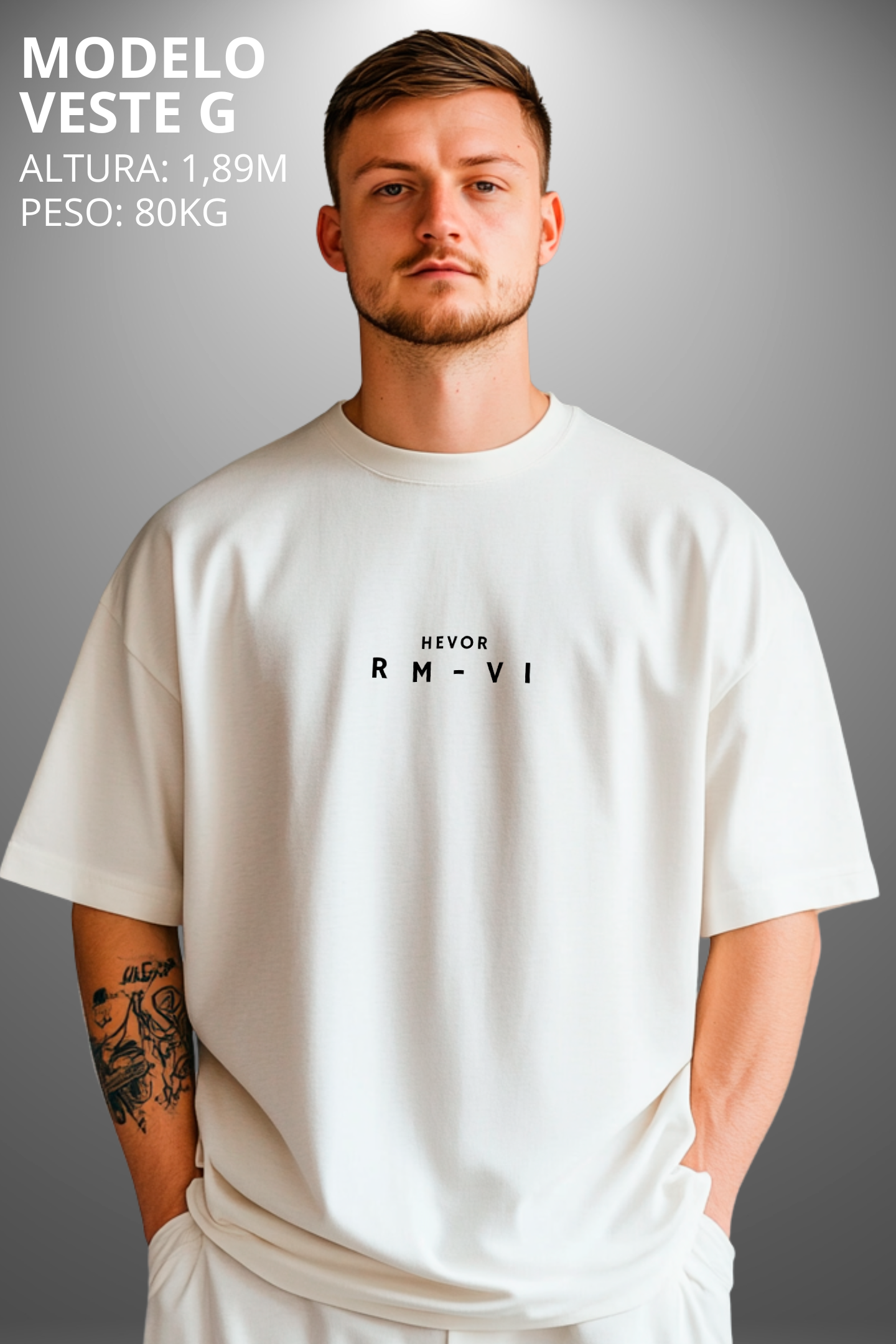 Camiseta Oversized Drop Folclore Brasileiro Rasga Mortalha Hevor