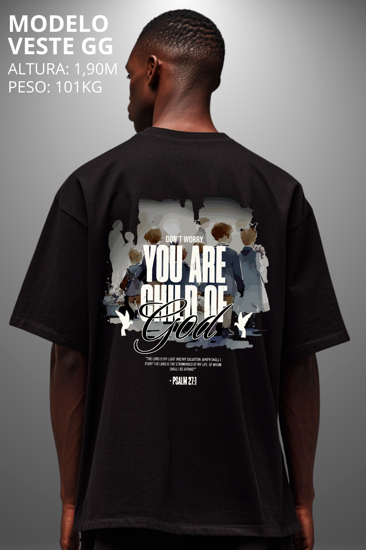 Camiseta Oversized Drop Typography You Are Child Hevor