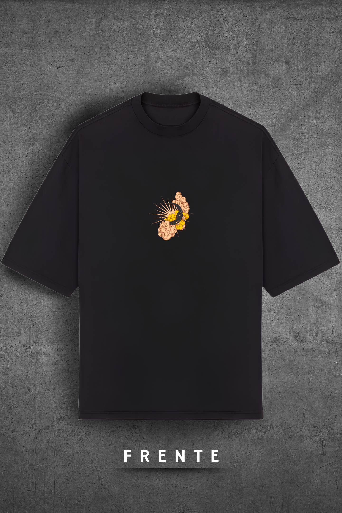 Camiseta Oversized Tshirt Hevor Despojada Eclipse Sereno