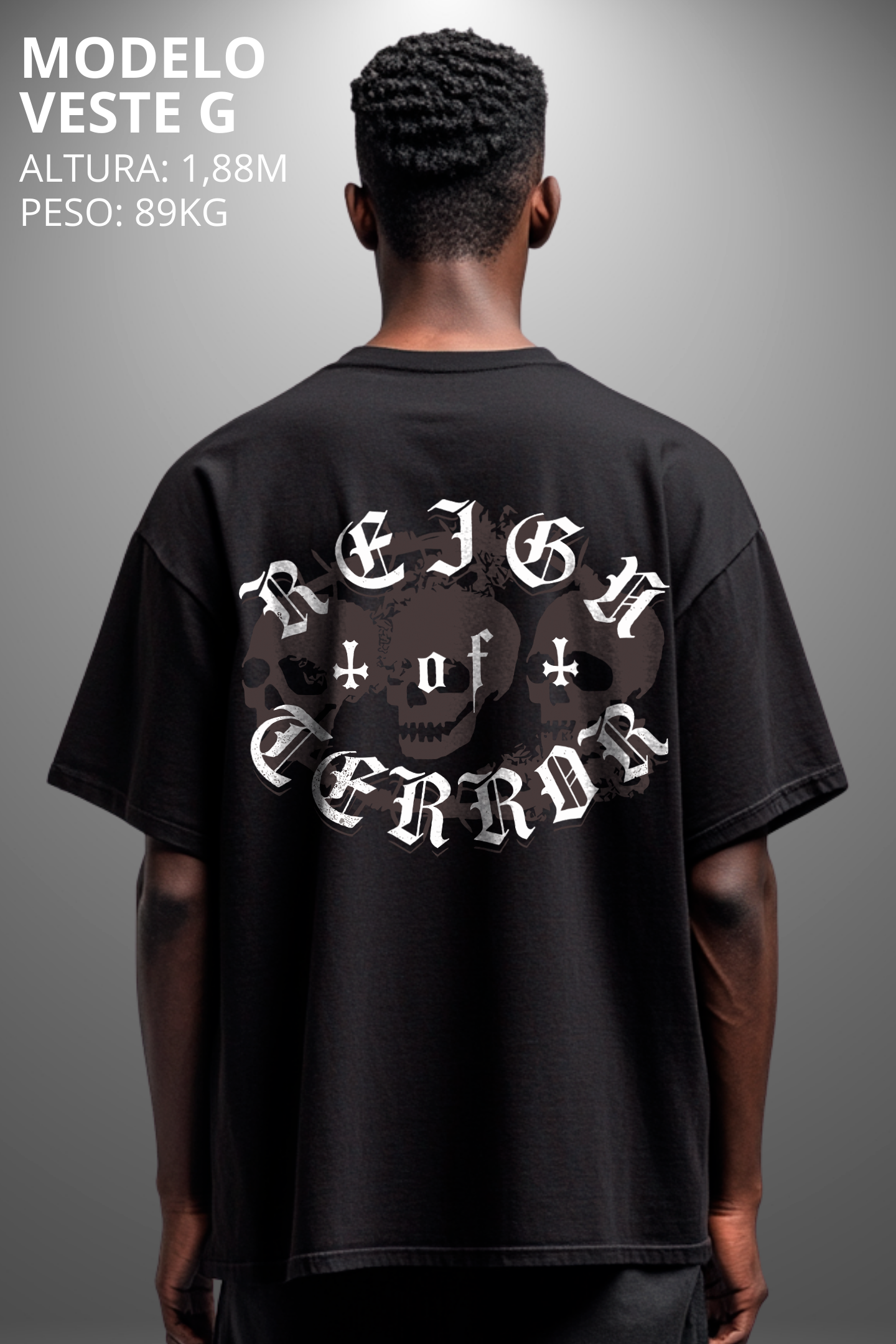 Camiseta Oversized Drop Typography ROD Us Hevor