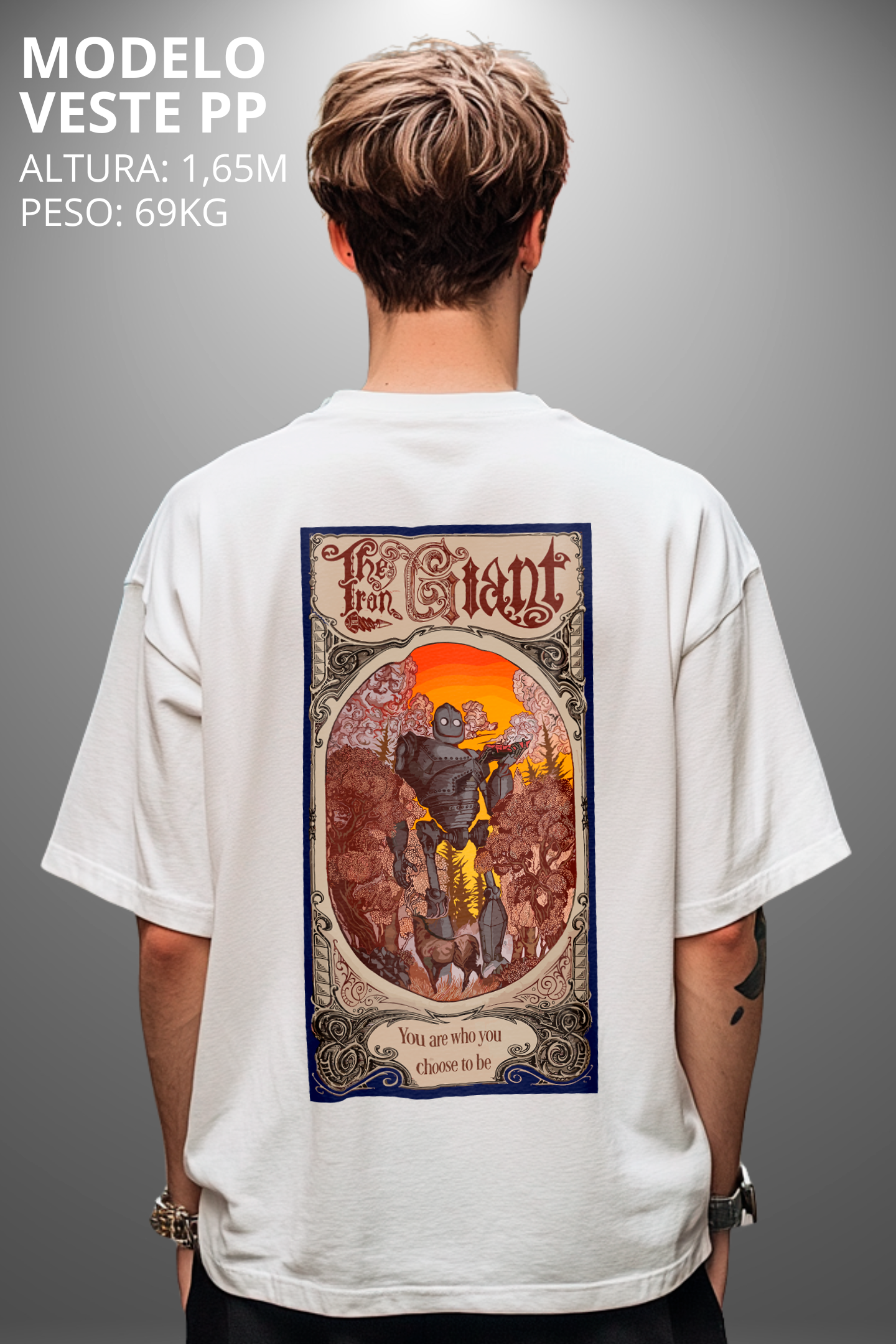 Camiseta Oversized Tshirt Hevor Tarot Chose Bee