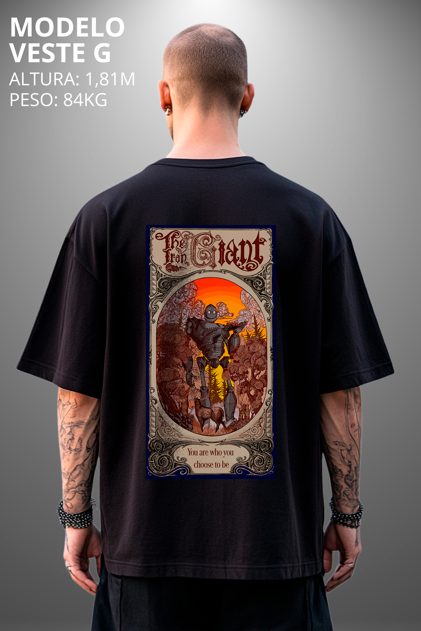 Camiseta Oversized Tshirt Hevor Tarot Chose Bee