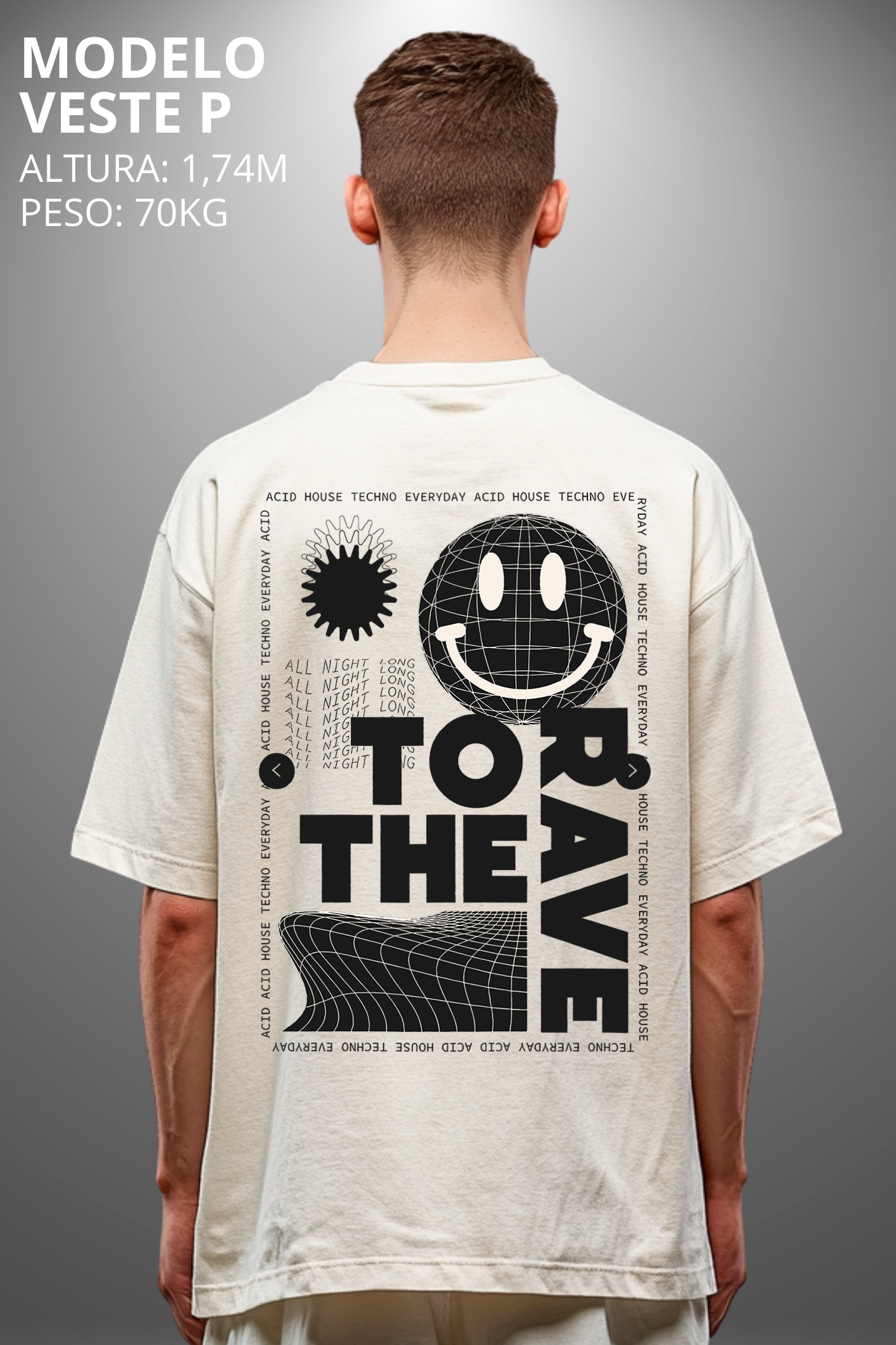 Camiseta Oversized Drop Typography To The Have Hevor