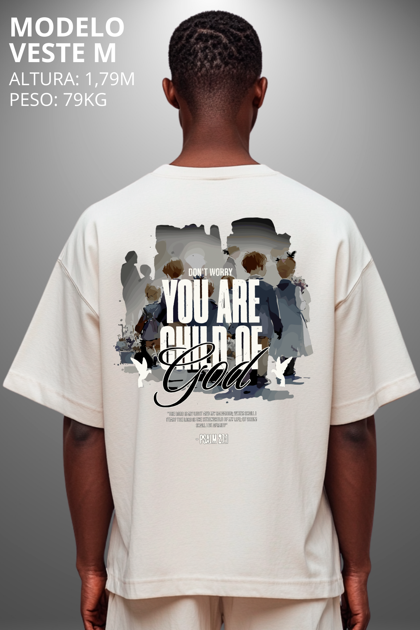 Camiseta Oversized Drop Typography You Are Child Hevor