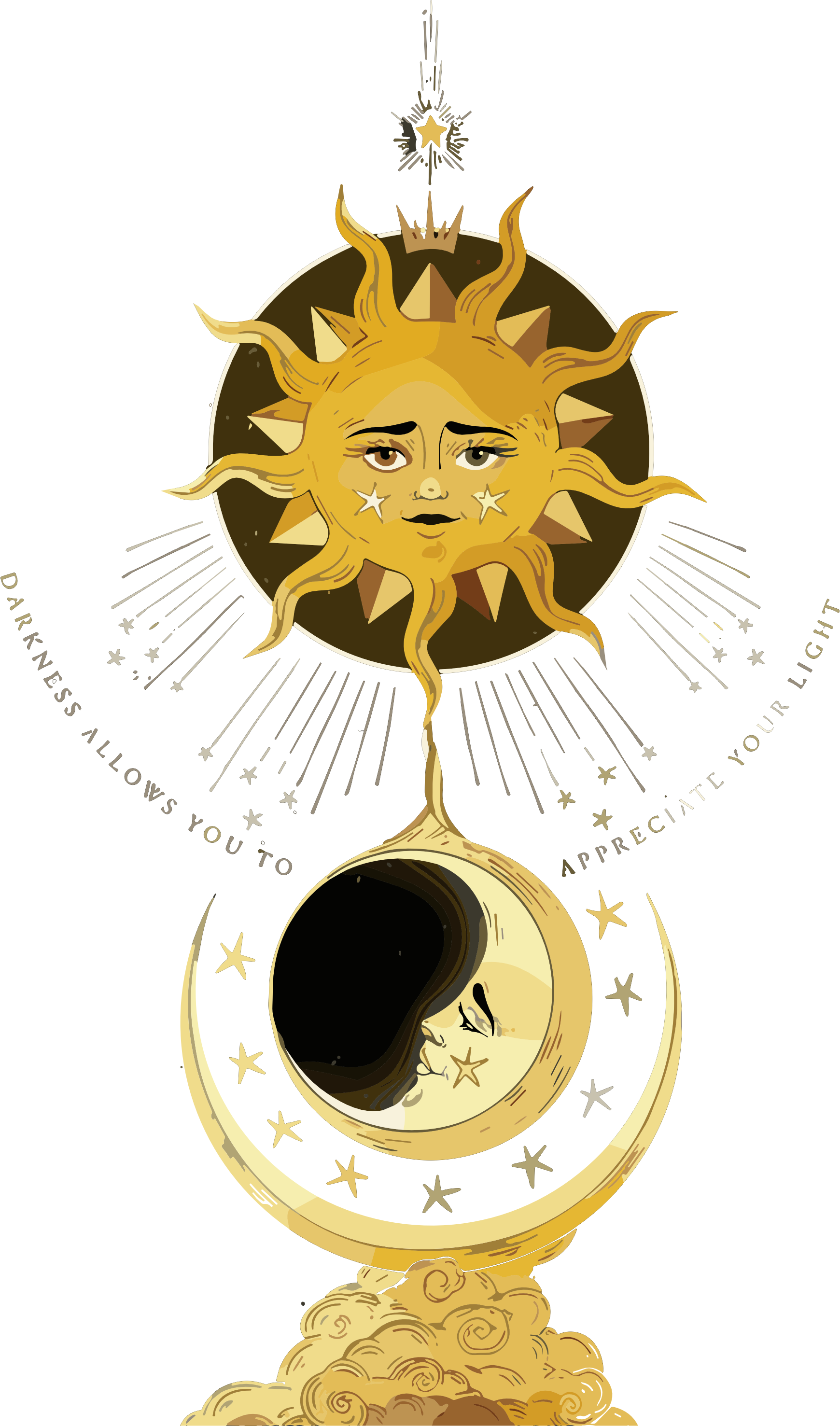 Camiseta Oversized Tshirt Hevor Exclusive Moon Sun