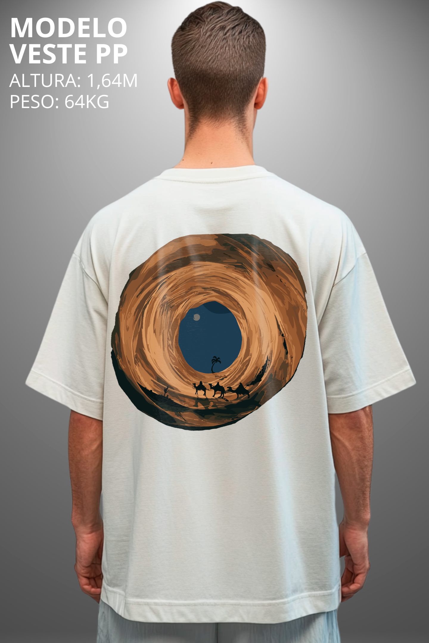 Camiseta Oversized Tshirt Hevor Exclusive Desert