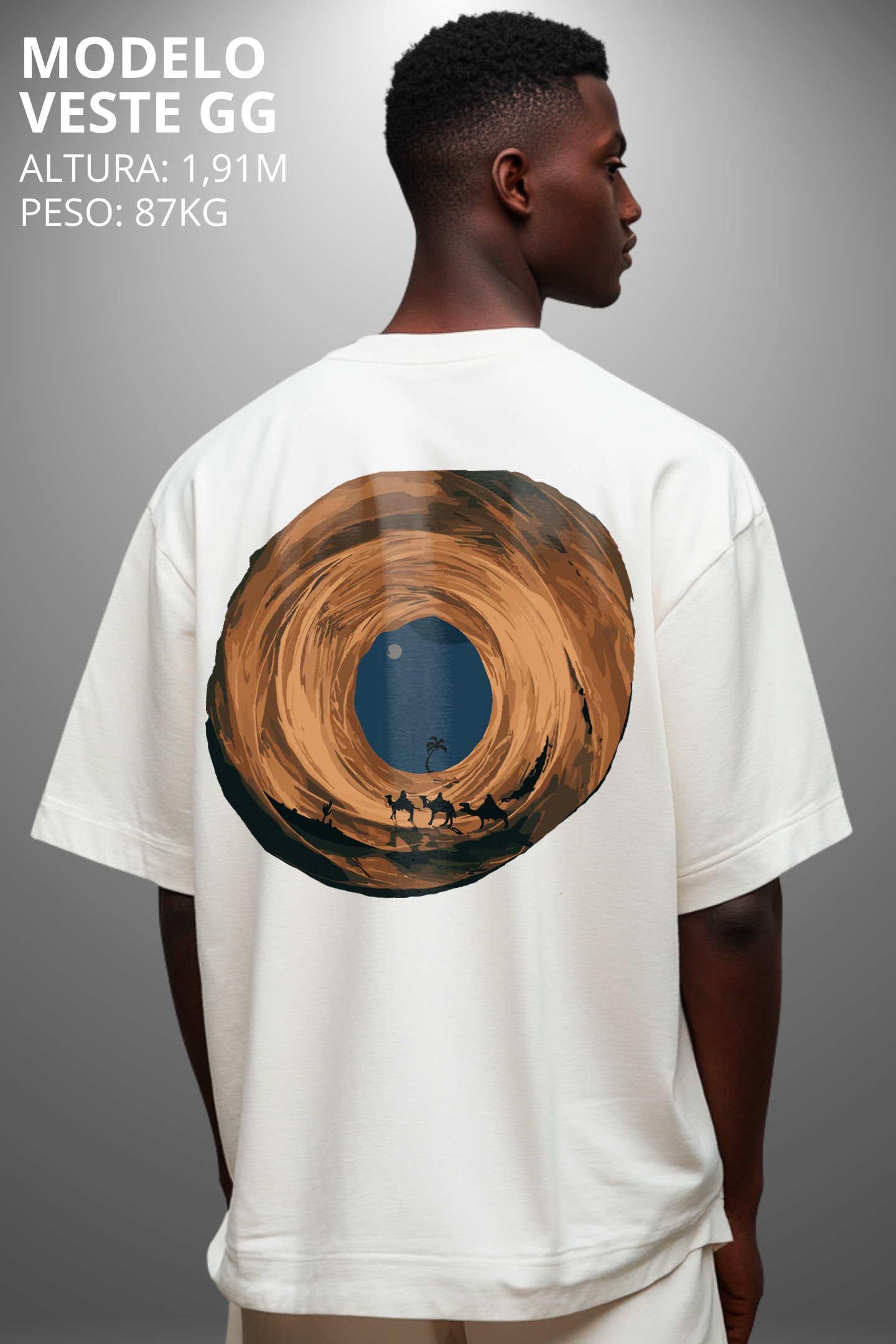 Camiseta Oversized Tshirt Hevor Exclusive Desert