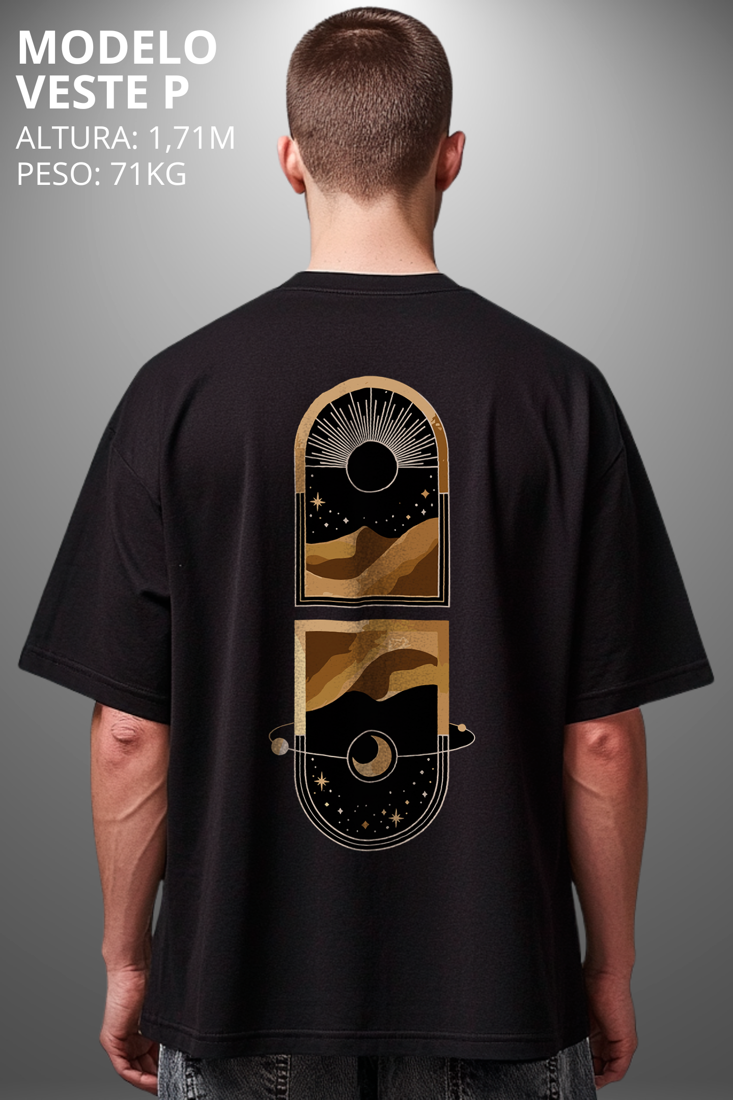 Camiseta Oversized Tshirt Hevor Exclusive Dualism