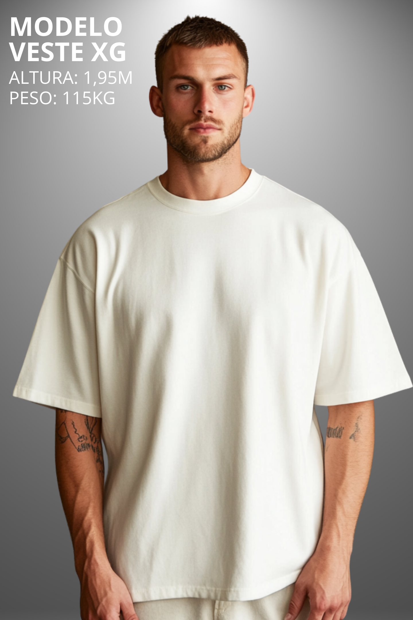 Camiseta Oversized Drop Typography Wake Up Hevor
