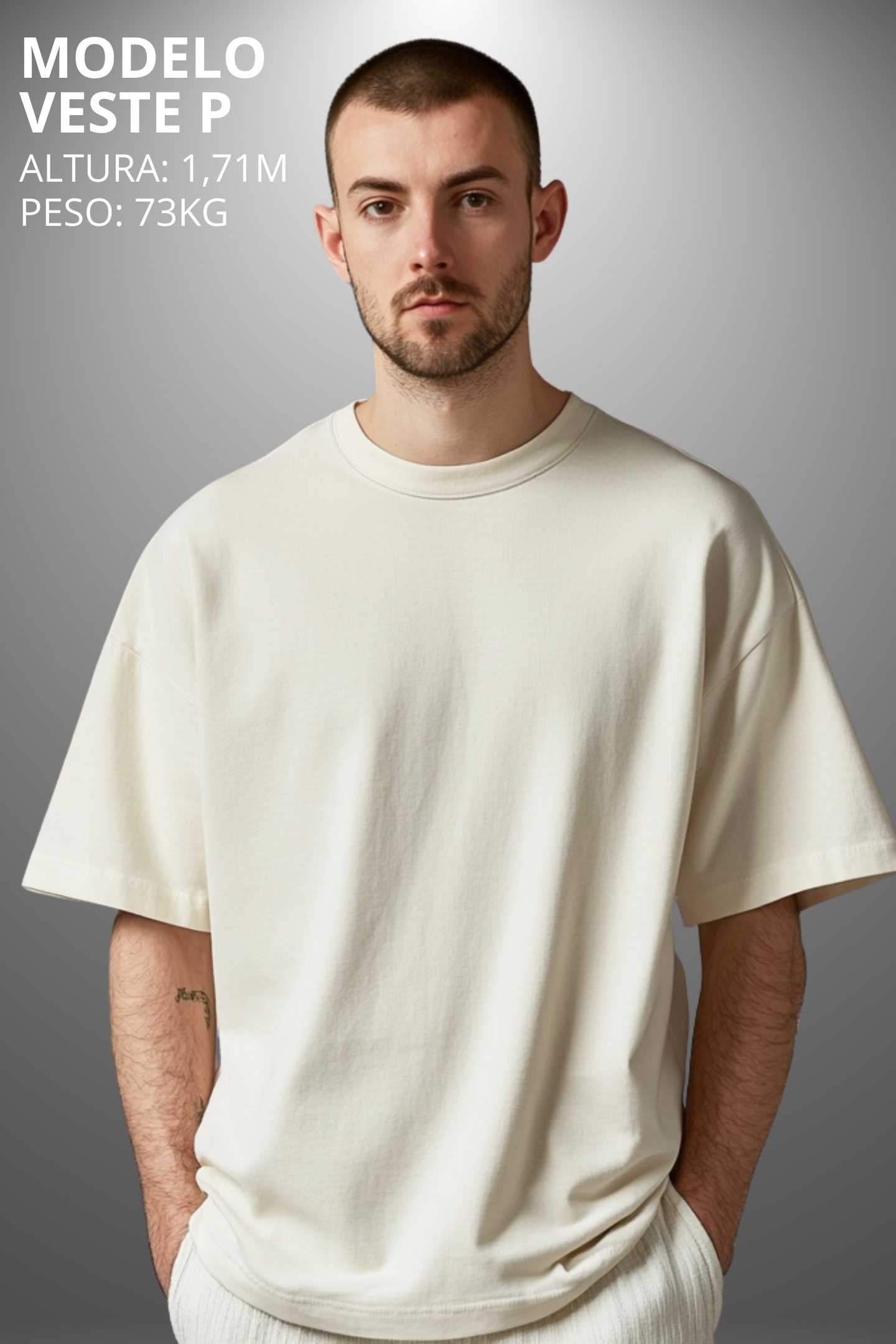 Camiseta Oversized Drop Typography To The Have Hevor
