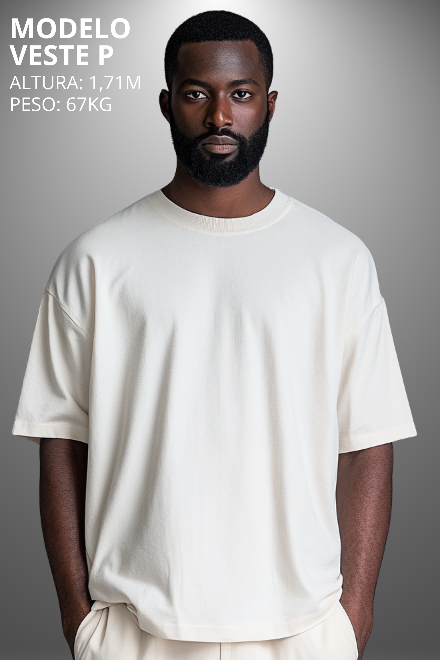 Camiseta Oversized Drop Typography Teach Hevor