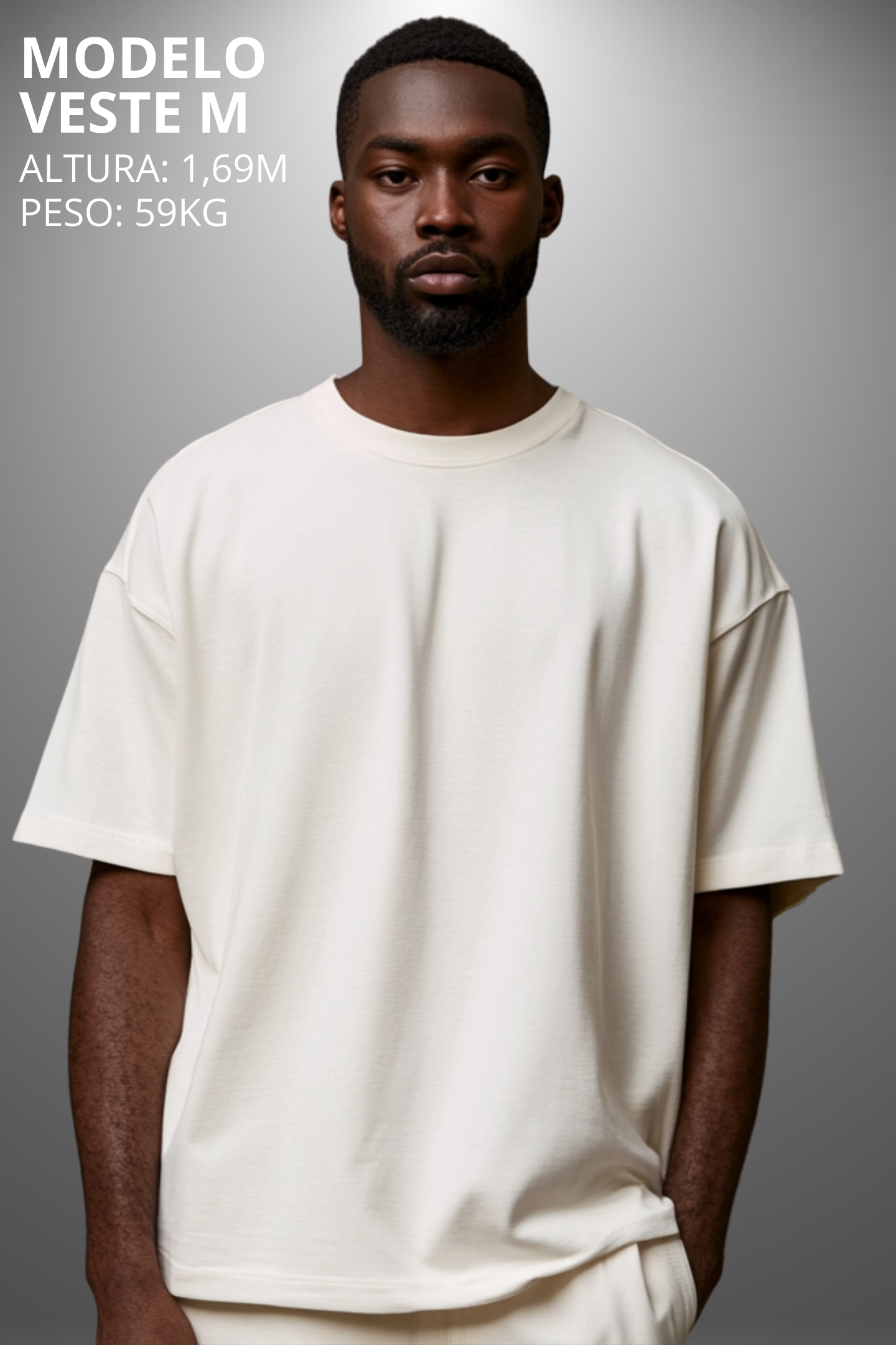Camiseta Oversized Drop Typography Wake Up Hevor
