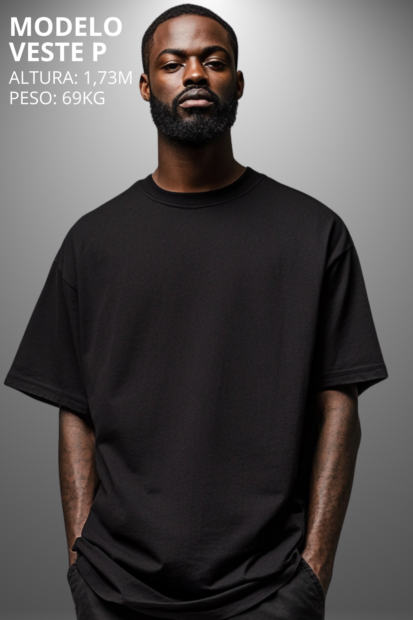 Camiseta Oversized Drop Typography Wake Up Hevor
