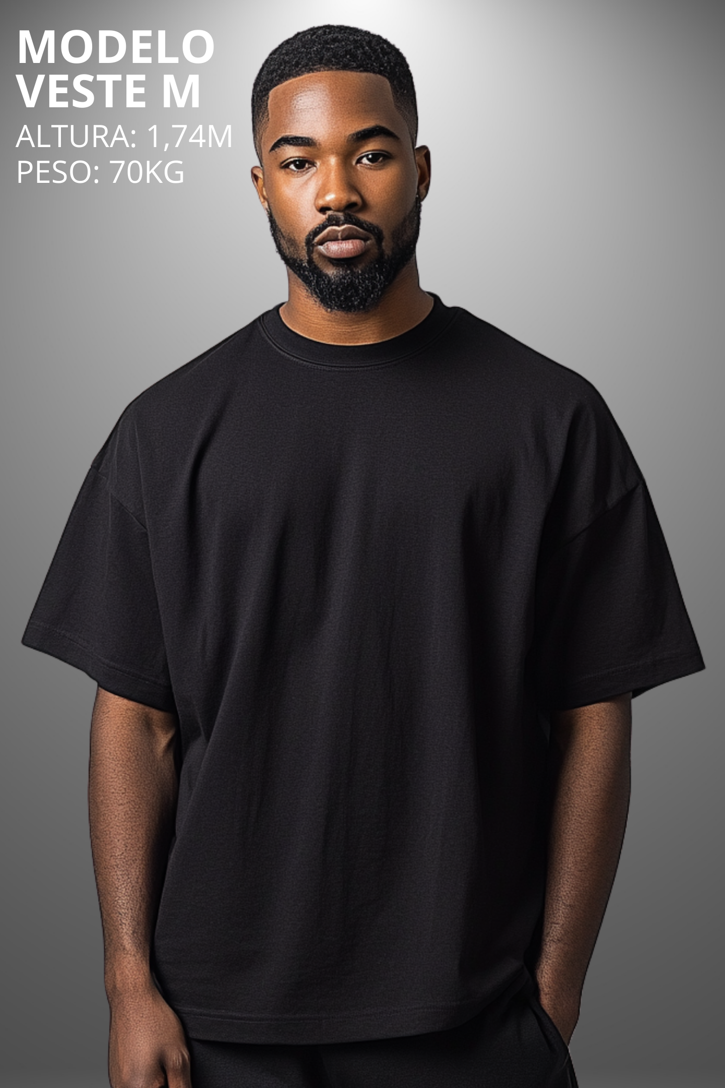Camiseta Oversized Drop Typography Stay Wild Hevor