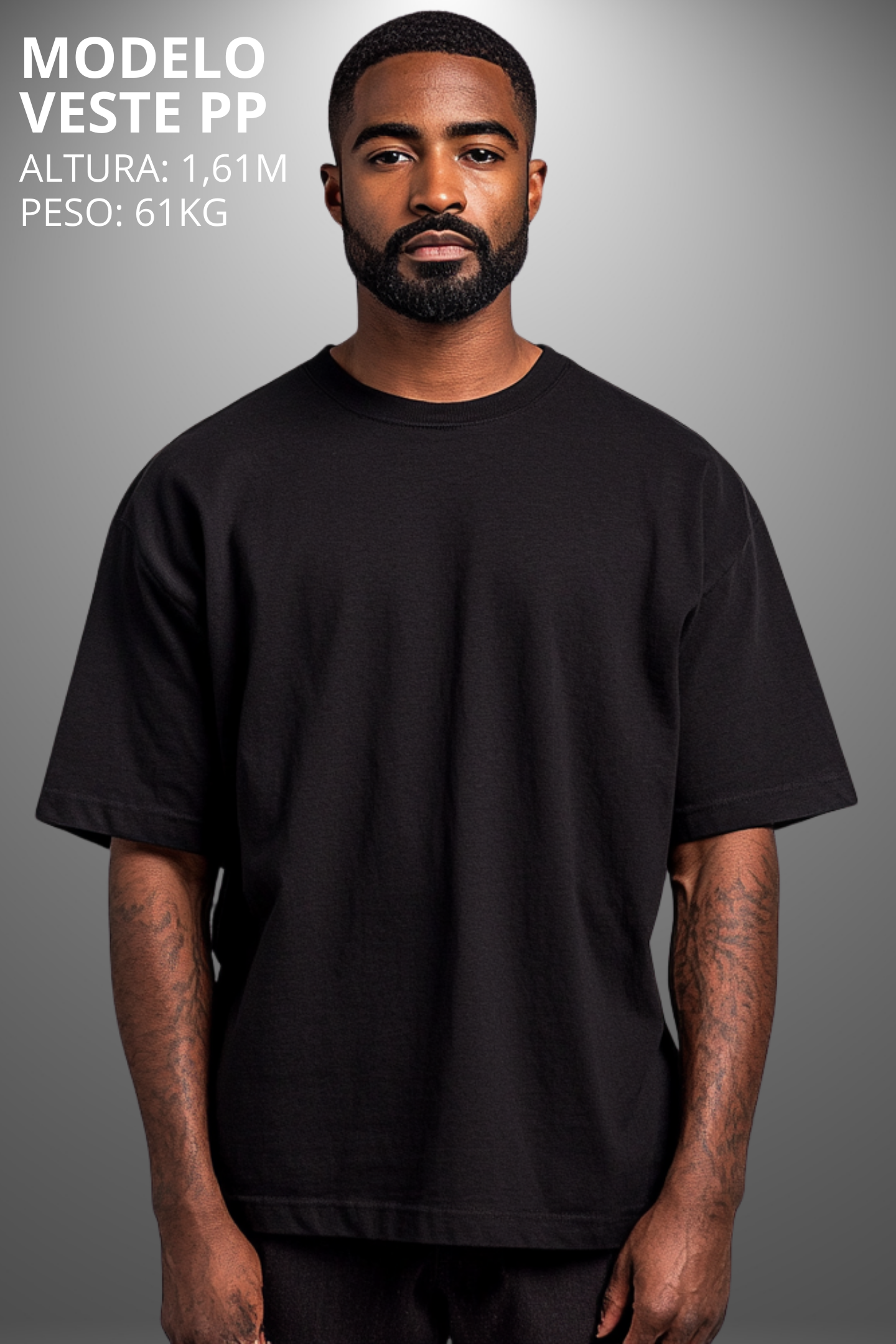 Camiseta Oversized Drop Typography Bullet Hevor