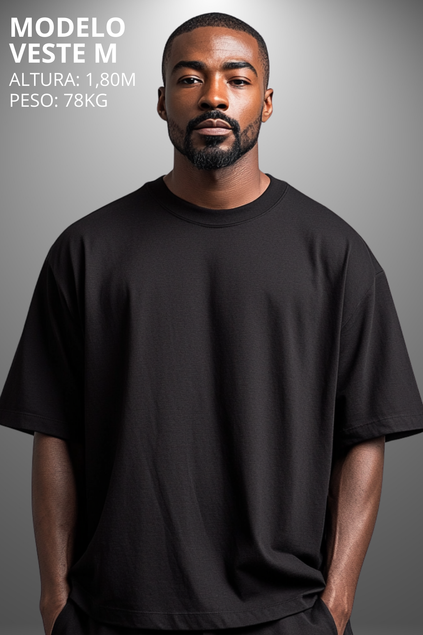 Camiseta Oversized Drop Typography Teach Hevor