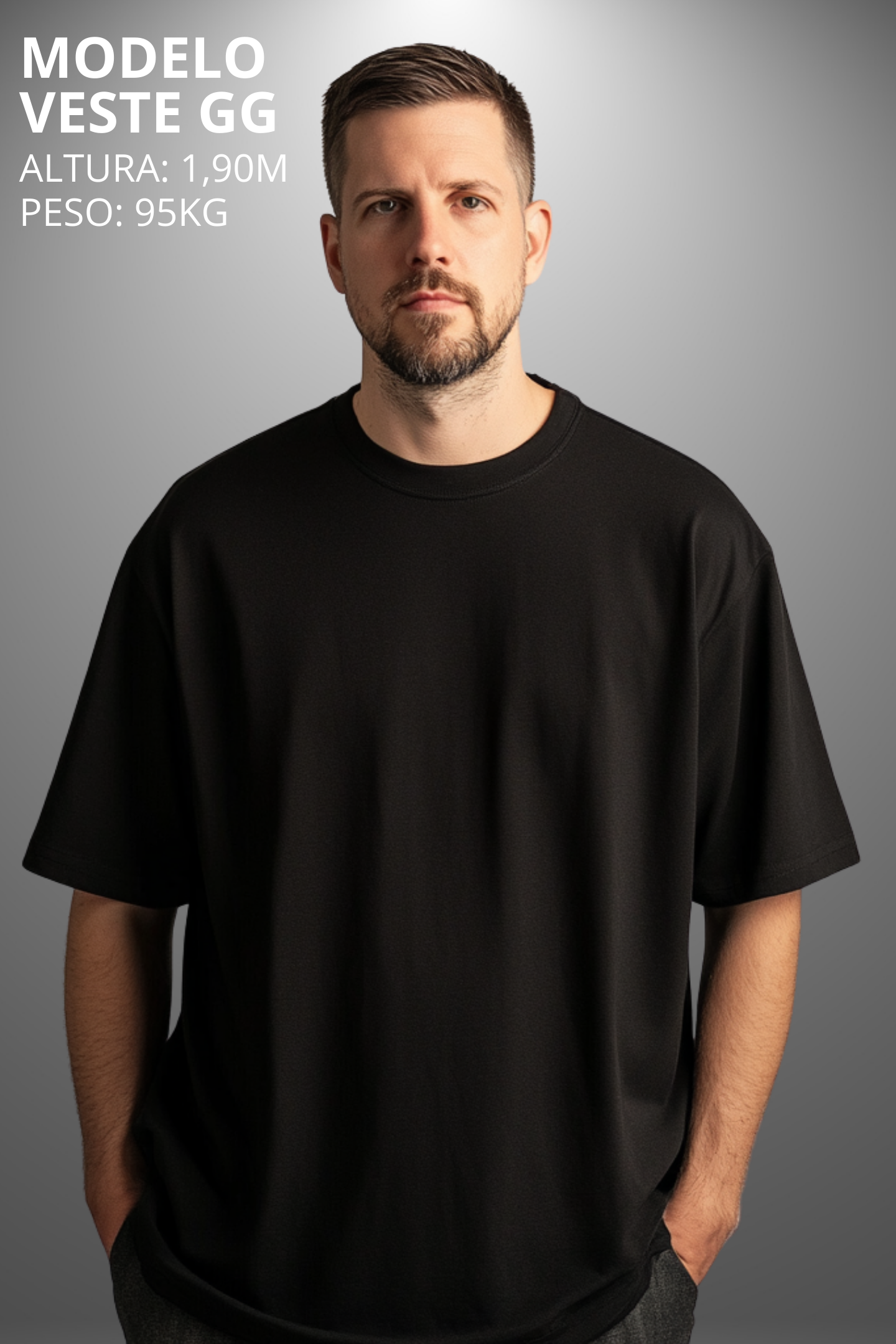Camiseta Oversized Drop Typography Chance Hevor