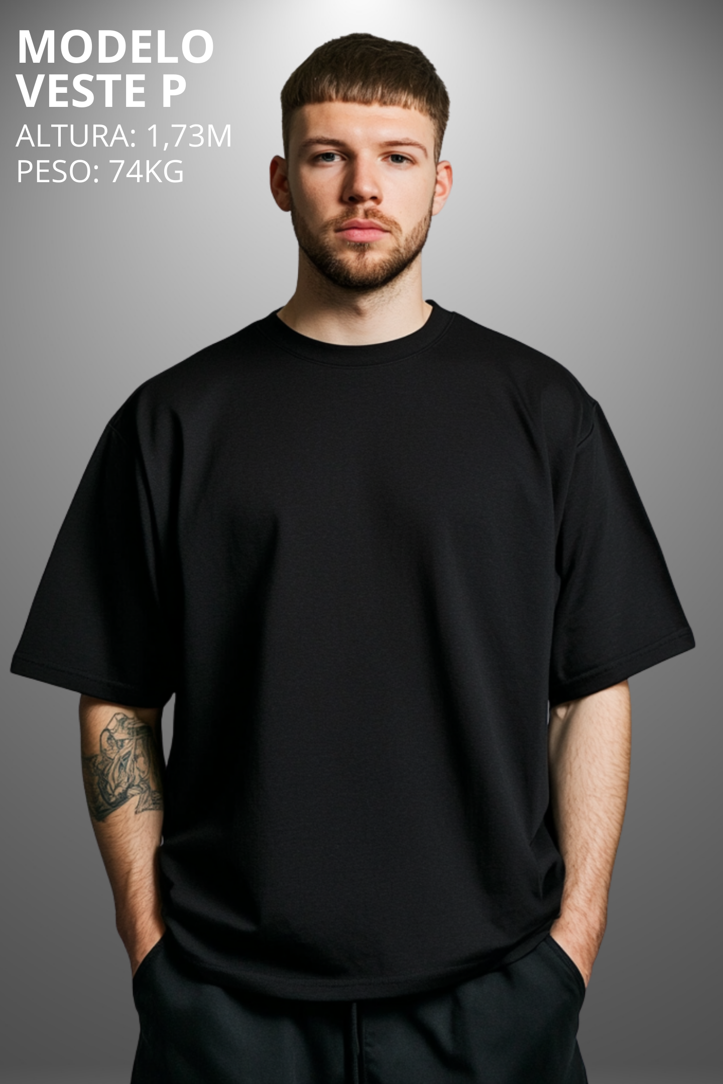 Camiseta Oversized Drop Typography Not Like Us Hevor