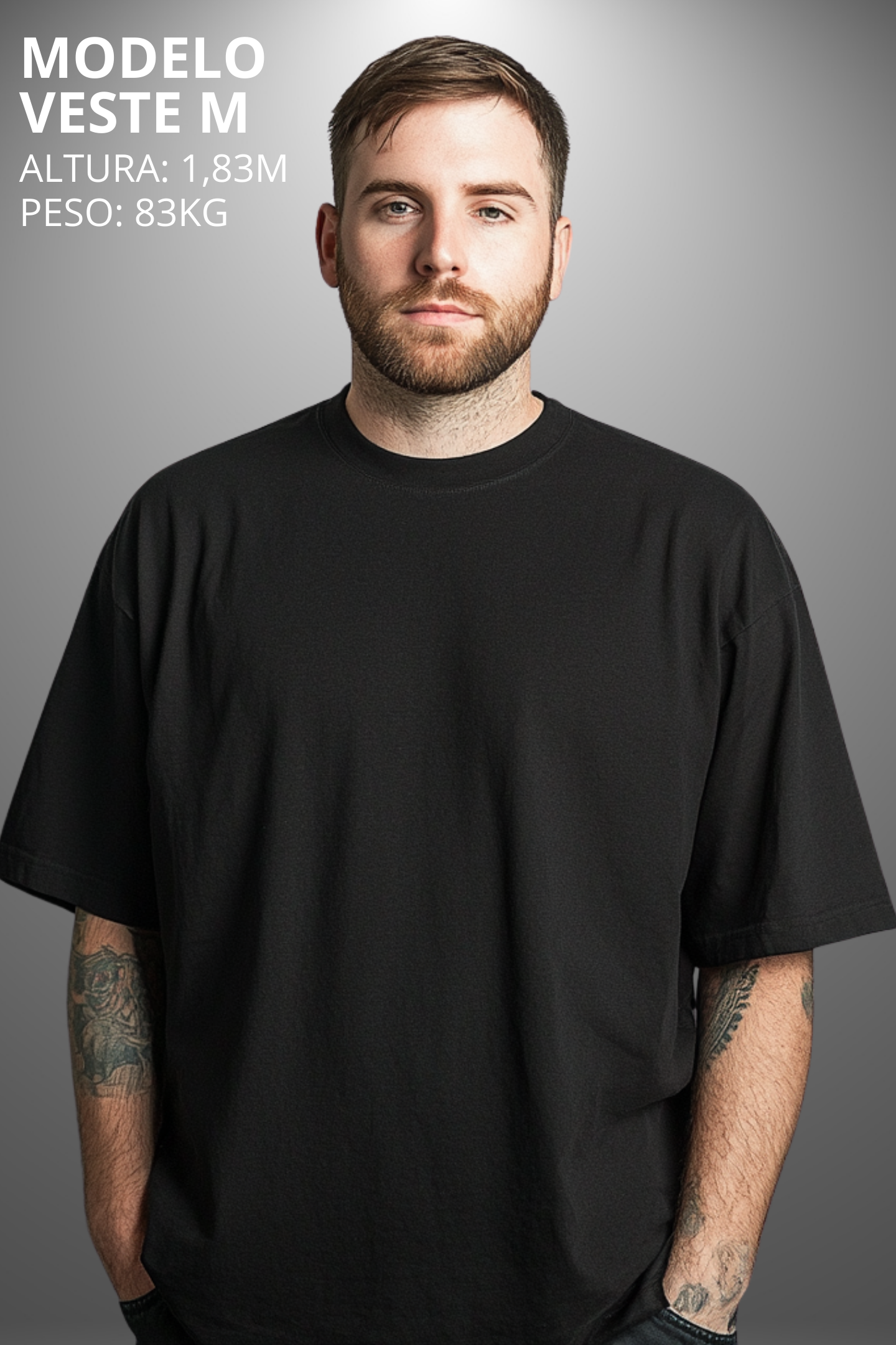 Camiseta Oversized Drop Typography Legend Hevor