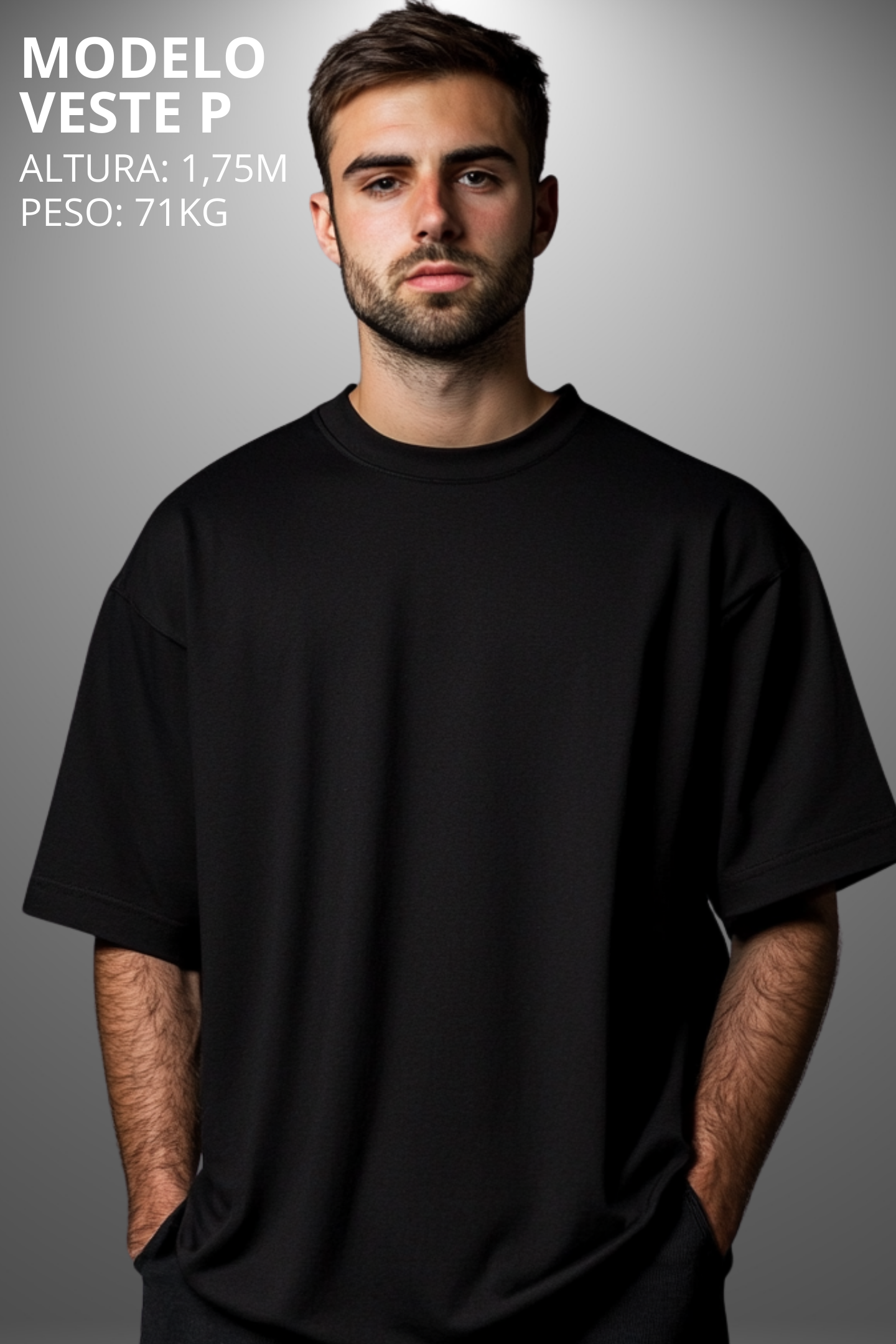 Camiseta Oversized Drop Typography Live And Let Live Hevor