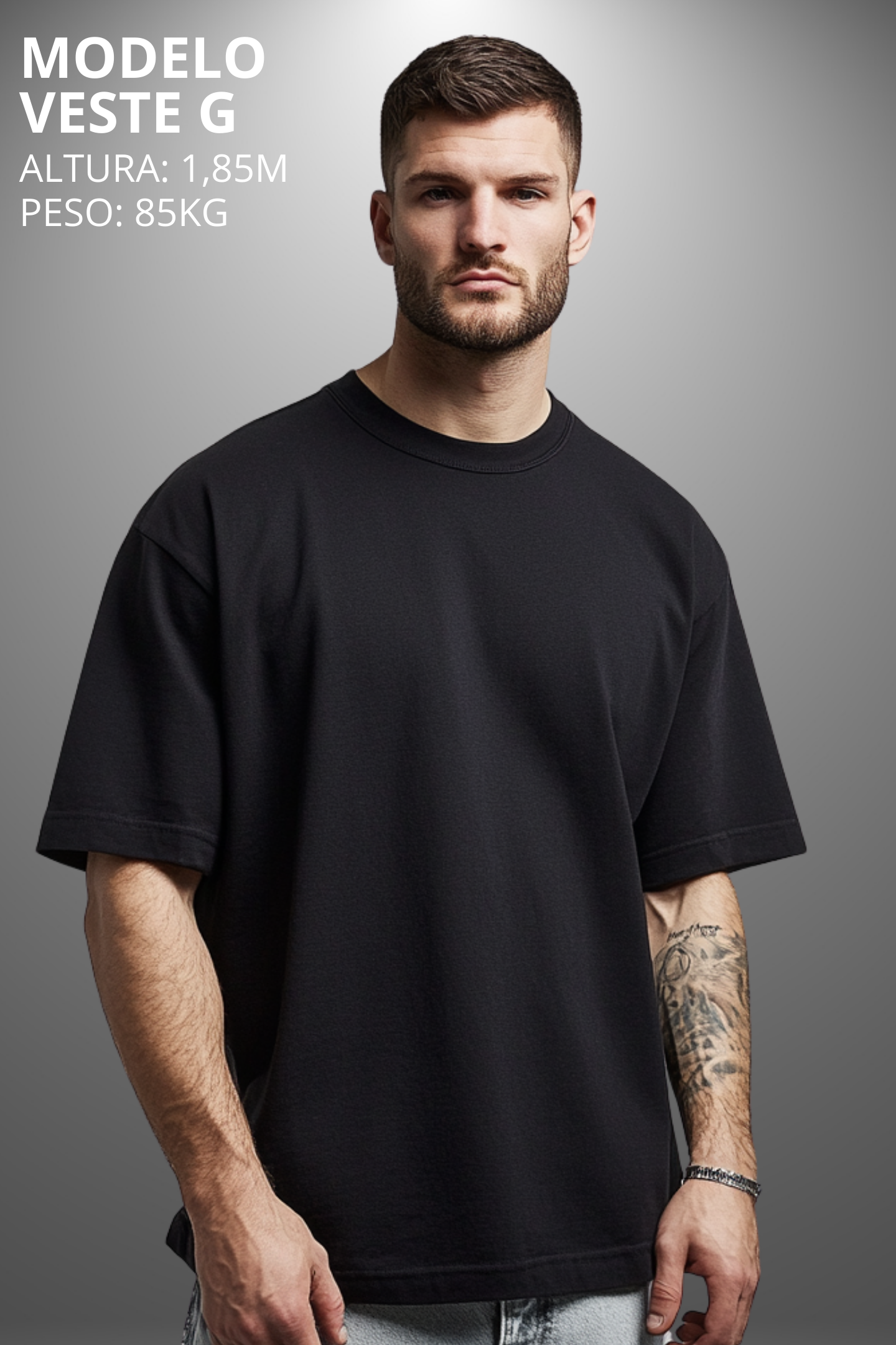 Camiseta Oversized Drop Typography ILL Get Hevor